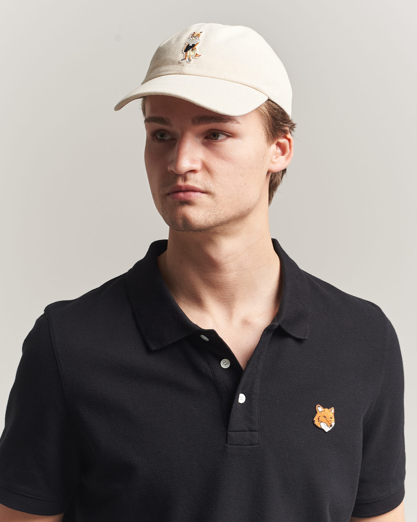 Mies | Päähineet | Maison Kitsuné | Dressed Fox Cap Noble Beige