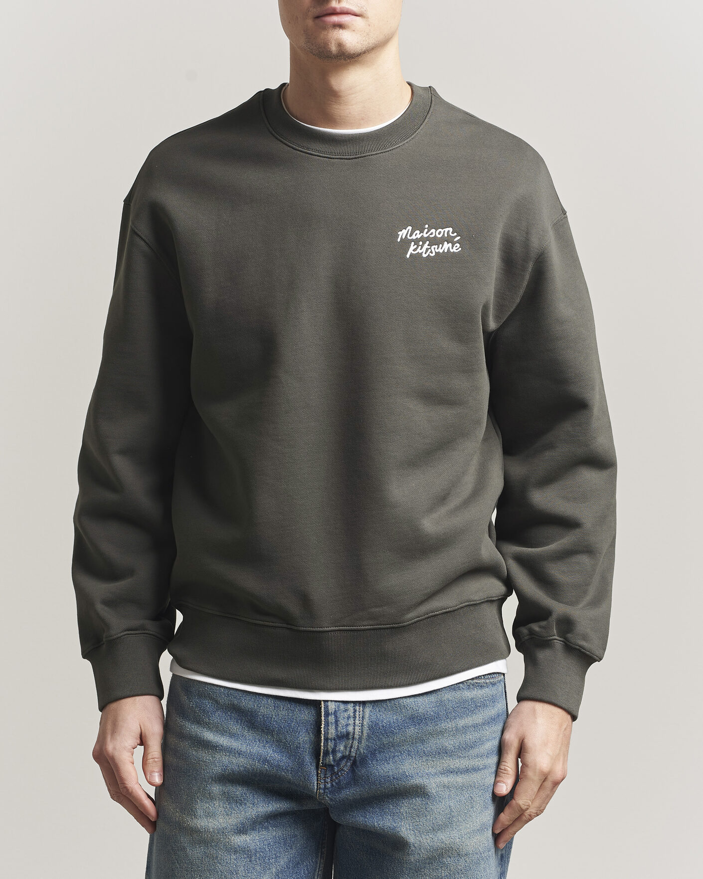 Mies | Puserot | Maison Kitsuné | Handwriting Sweatshirt Beluga