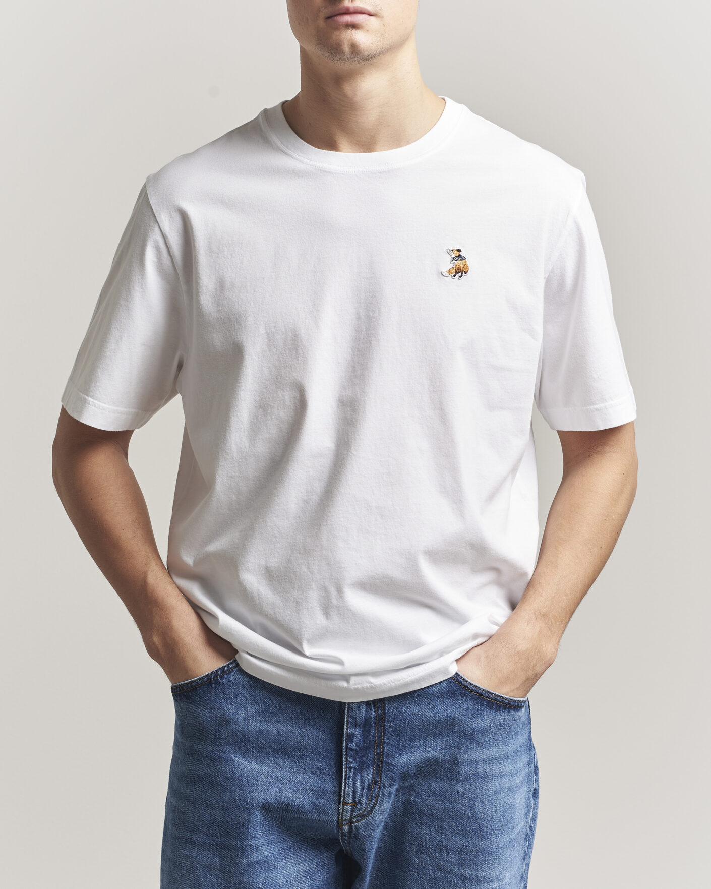 Mies | T-paidat | Maison Kitsuné | Dreaming Fox T-Shirt White