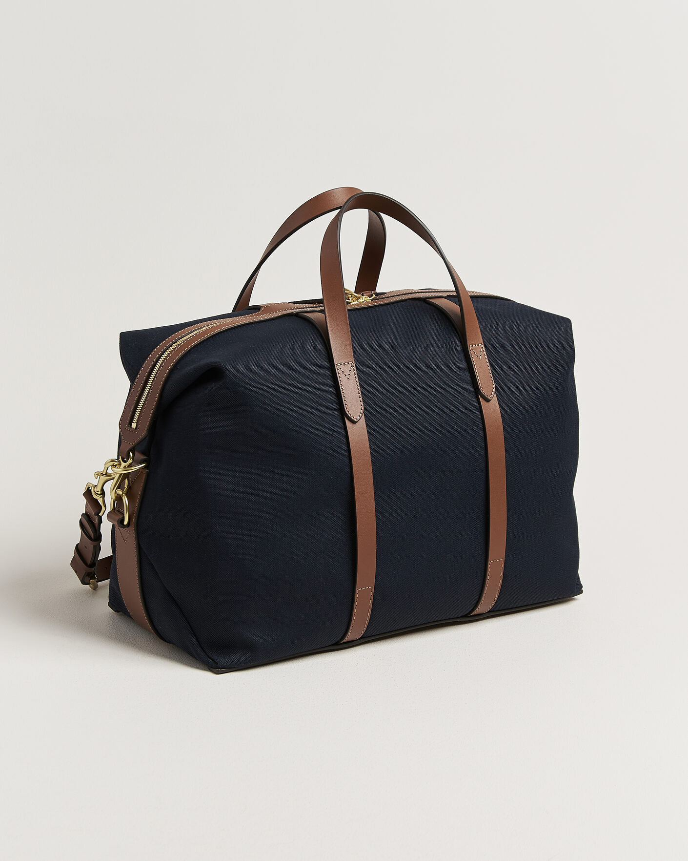 Mies | Laukut | Mismo | M/S Avail 48h Nylon Weekendbag Deep Sea Blue/Cuoio