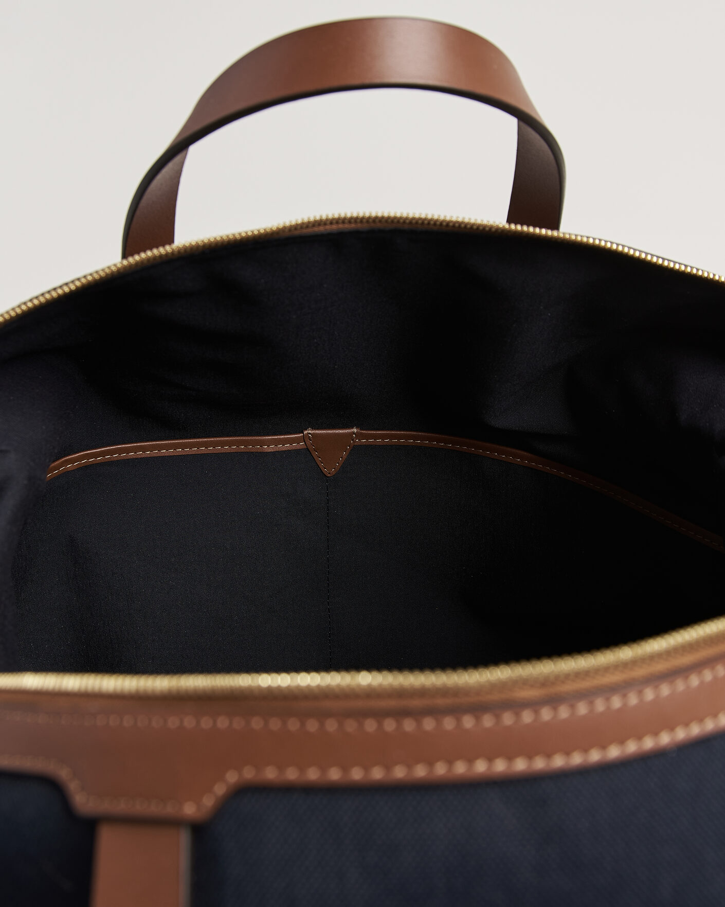 Mies | Laukut | Mismo | M/S Avail 48h Nylon Weekendbag Deep Sea Blue/Cuoio