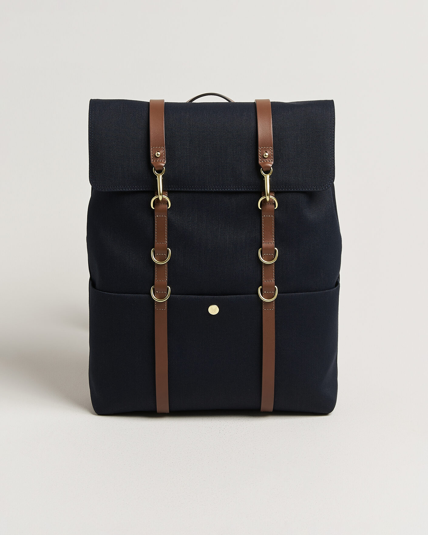 Miehet | Uutuudet | Mismo | M/S Nylon Backpack Deep Sea Blue/Cuoio