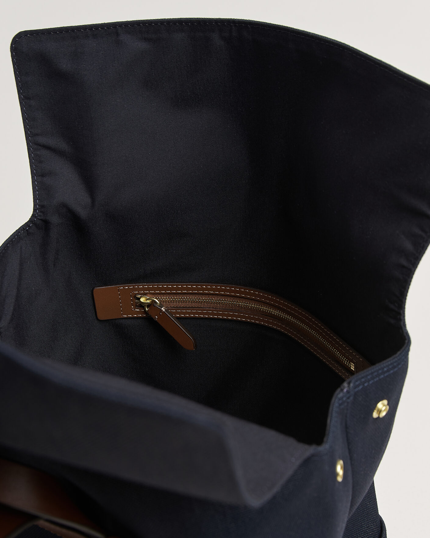 Mies | Laukut | Mismo | M/S Nylon Backpack Deep Sea Blue/Cuoio