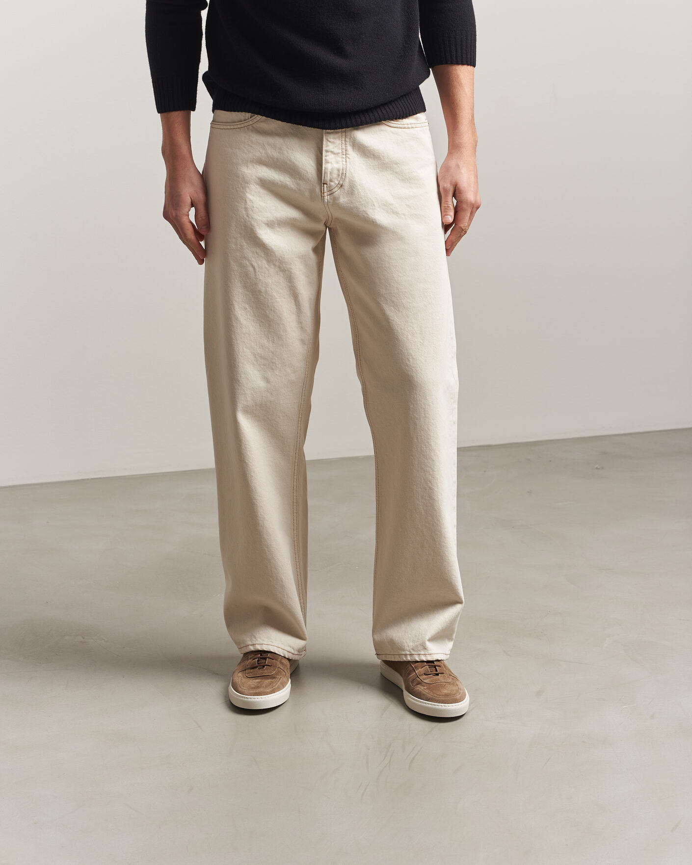 Mies | Tennarit | Common Projects | BBall Slim Deconstructed Suede Sneaker Taupe