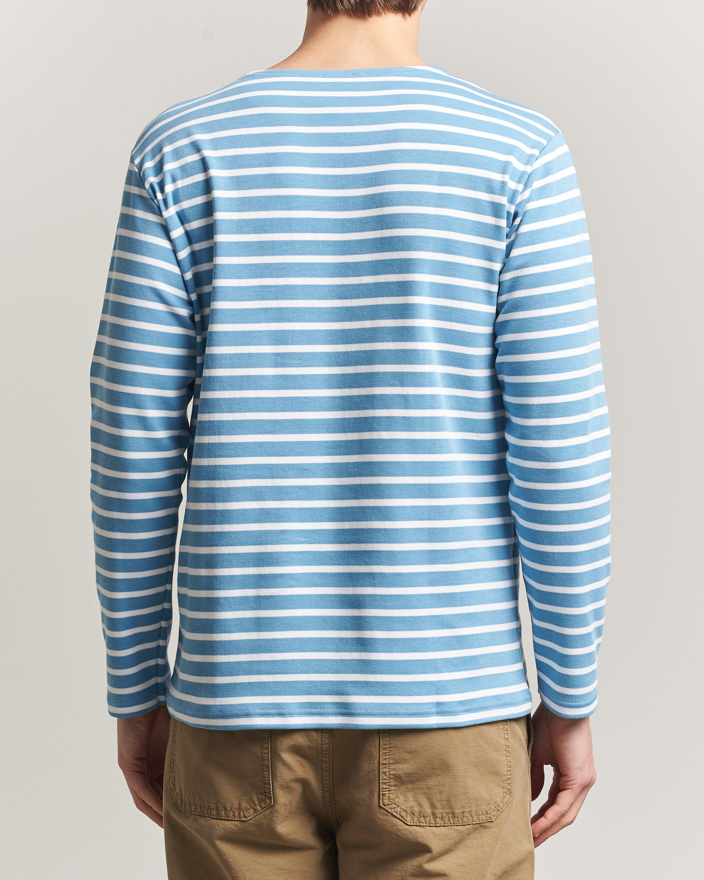 Mies | T-paidat | Armor-lux | Houat Héritage Stripe Long Sleeve T-Shirt Waterfall/Blanc