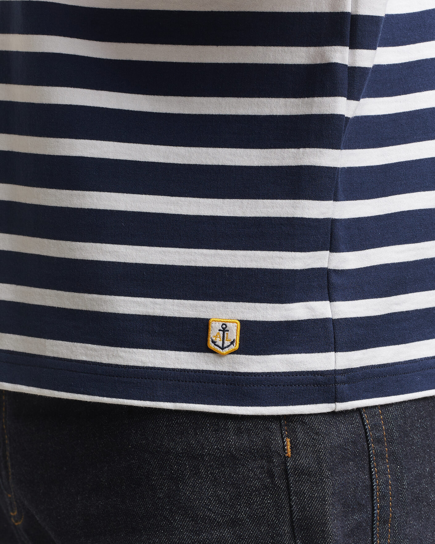 Mies | T-paidat | Armor-lux | Heritage Callac Stripe T-Shirt Marine/Blanc