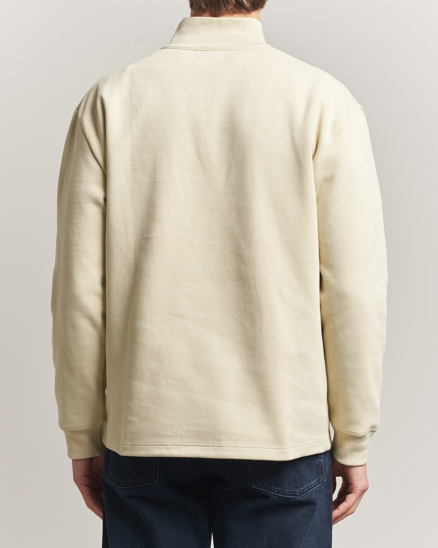 Mies | Puserot | Armor-lux | Camionneur Cotton Half Zip Sweater Gravel