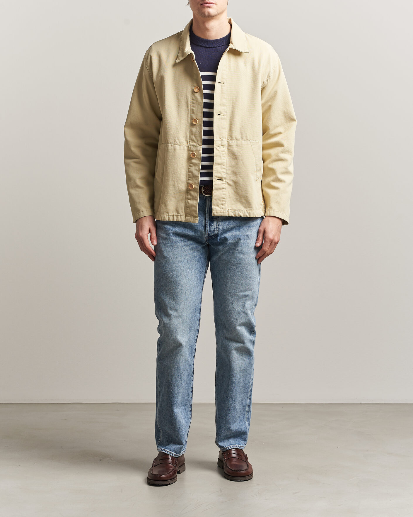 Mies | Kauluspaidat | Armor-lux | Veste Pecheur Heritage Overshirt Gravel