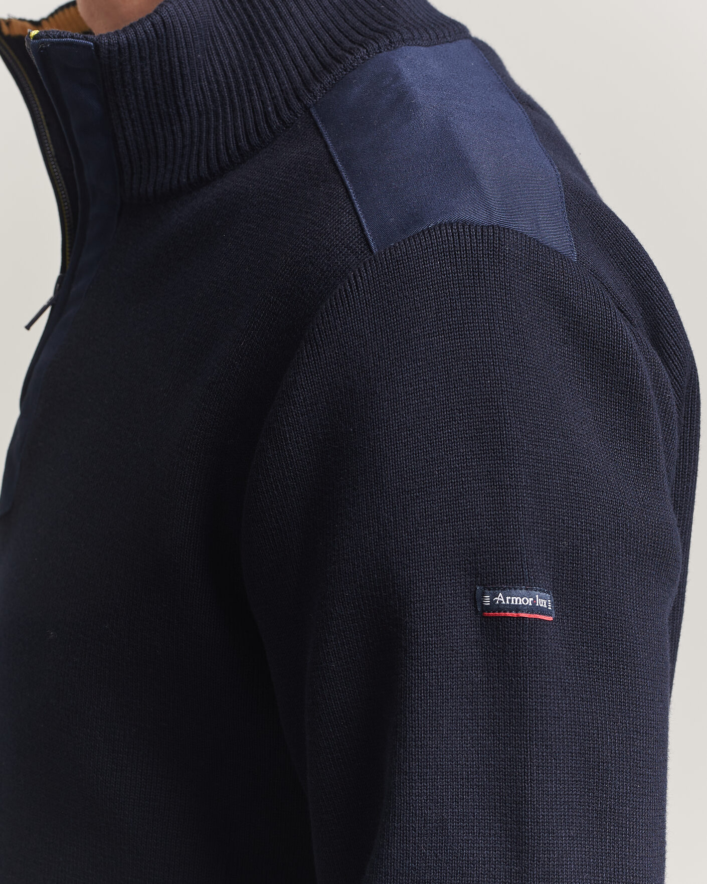 Mies | Puserot | Armor-lux | Workwear Half Zip Marine Deep