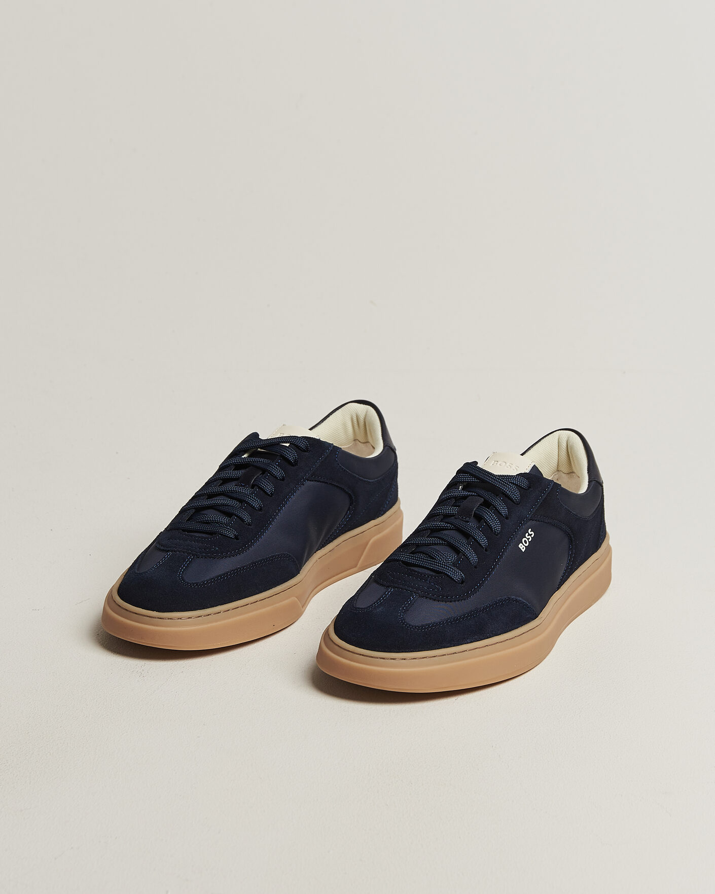 Mies | Tennarit | BOSS BLACK | Kieran Suede/Nylon Sneaker Dark Blue