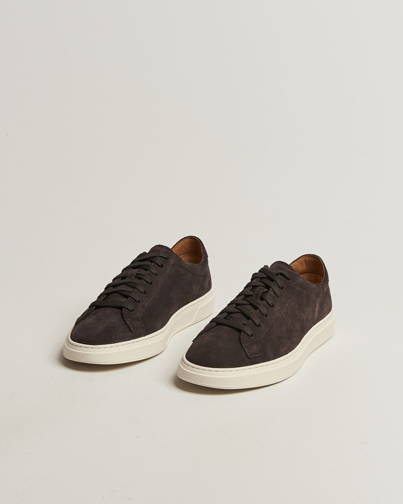 Mies | Tennarit | BOSS BLACK | Kieran Suede Sneaker Dark Brown