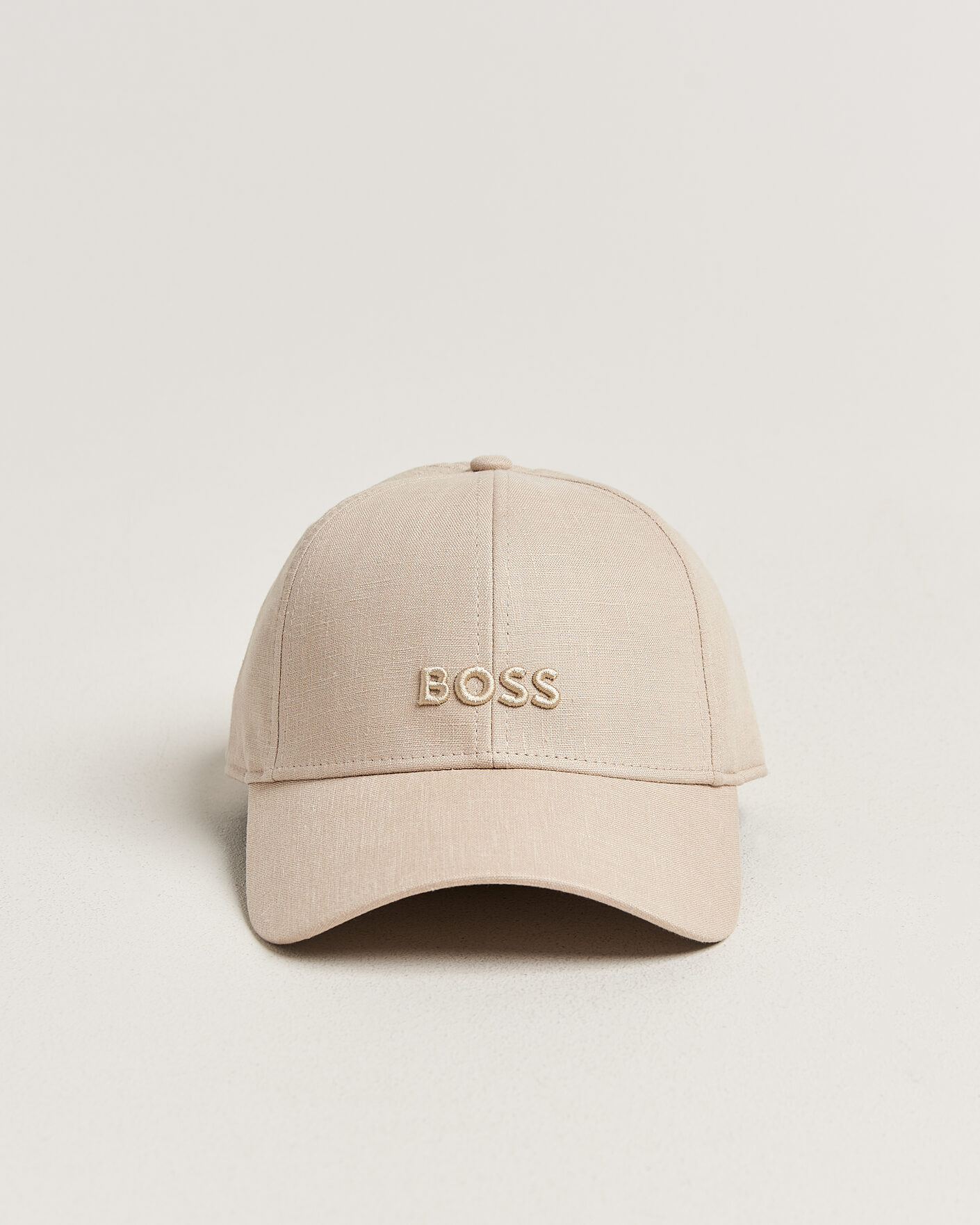Mies | Päähineet | BOSS BLACK | Zed Linen Cap Open Beige