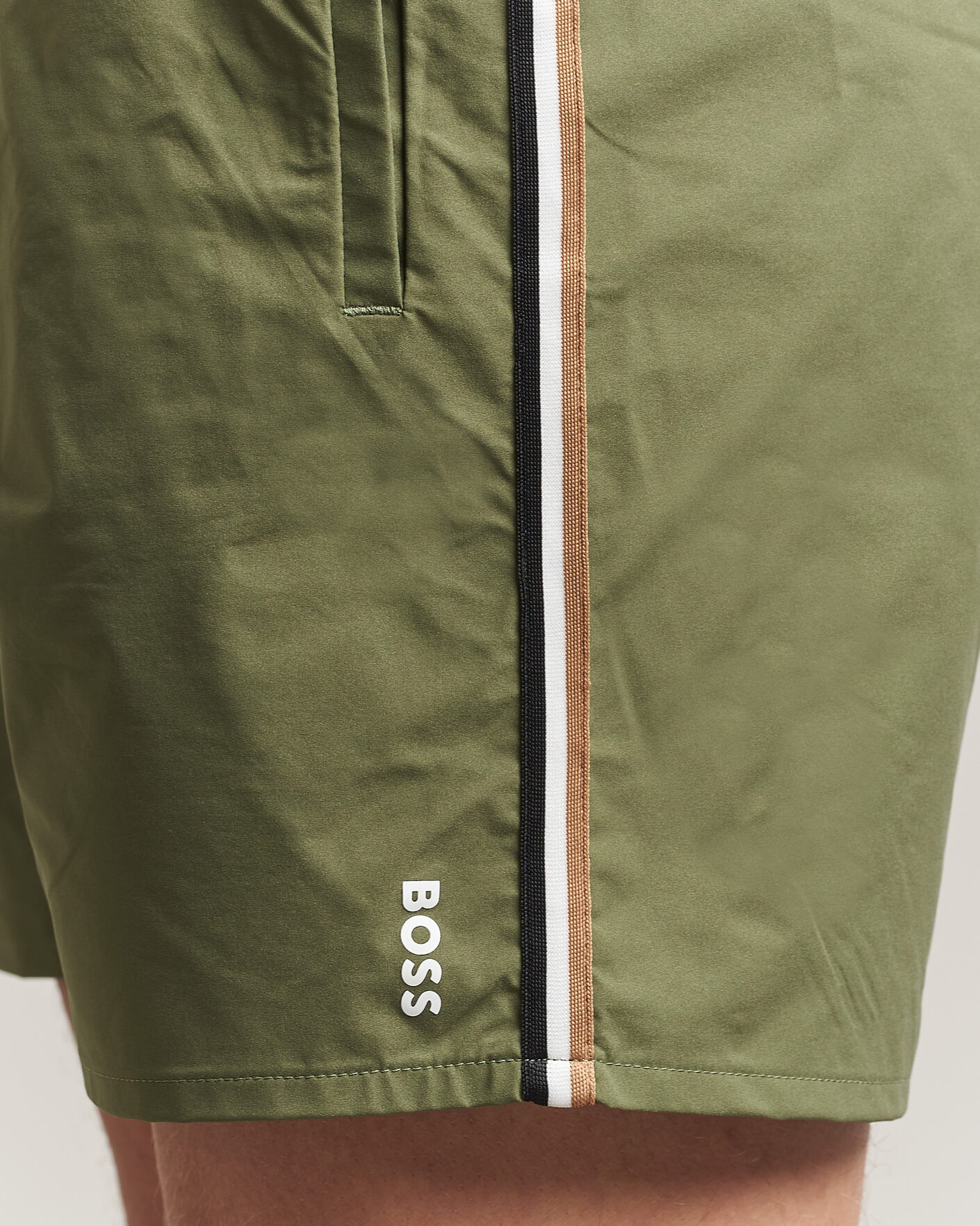 Mies | Uimahousut | BOSS BLACK | Iconic Swimshorts Open Green