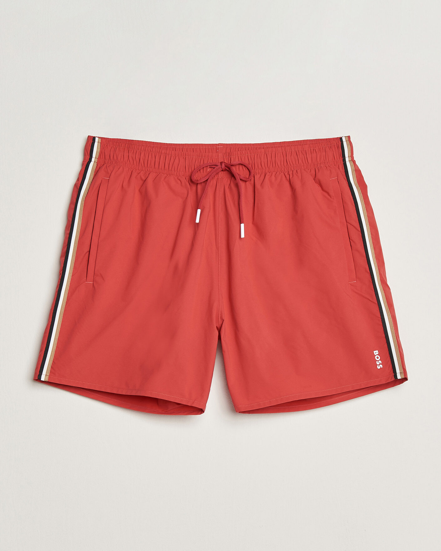 Mies | Uimahousut | BOSS BLACK | Iconic Swimshorts Dark Red