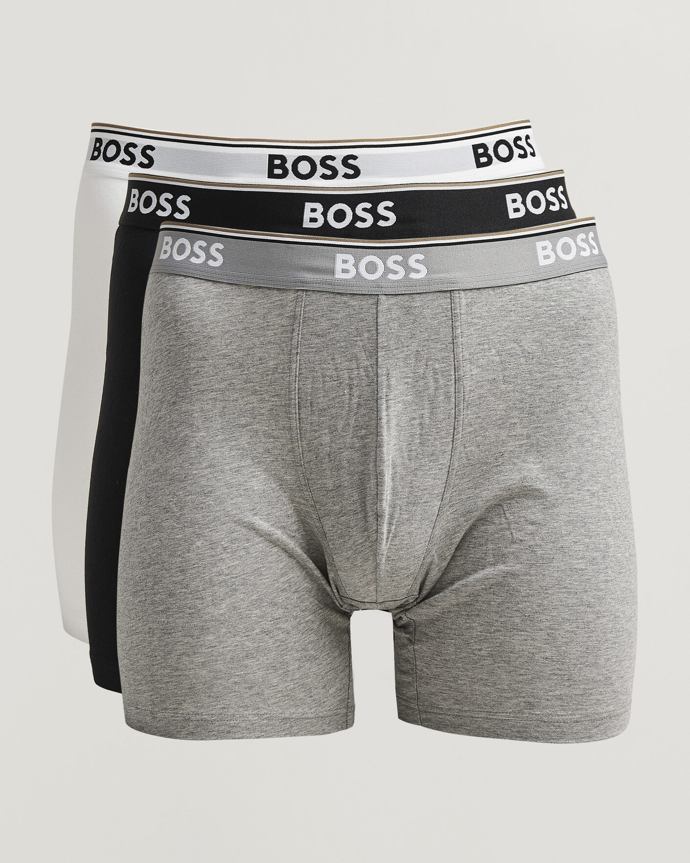 Mies | Alusvaatteet | BOSS BLACK | 3-Pack Long Leg Boxer Black/Grey/White
