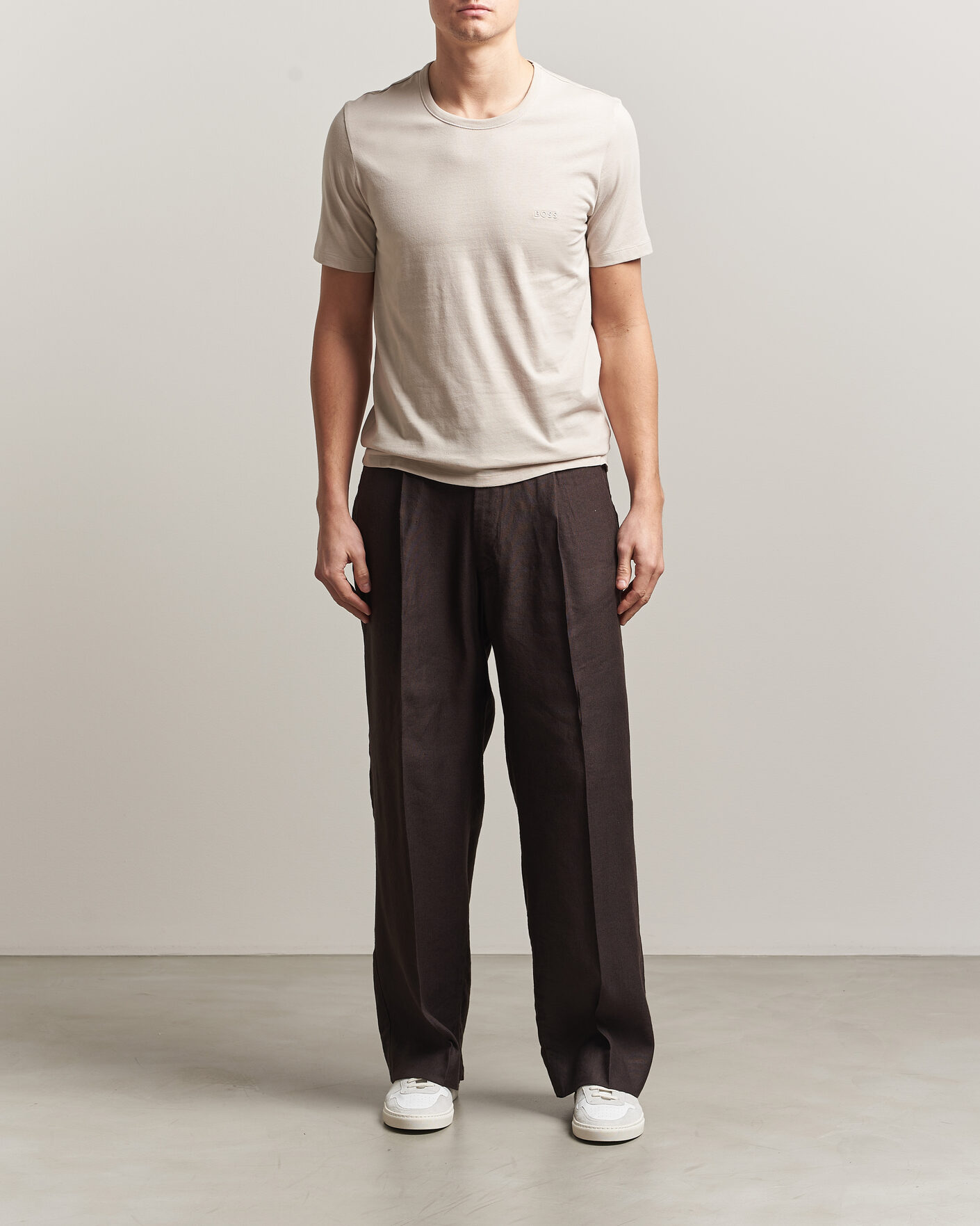 Mies | T-paidat | BOSS BLACK | 3-Pack Crew Neck T-Shirt Grey/Beige/Black