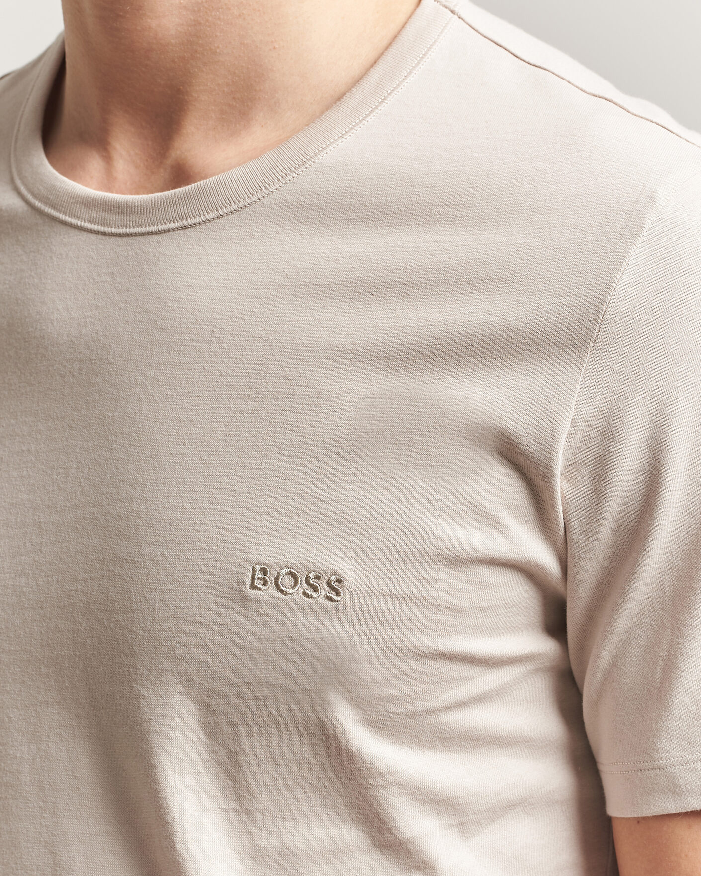 Mies | T-paidat | BOSS BLACK | 3-Pack Crew Neck T-Shirt Grey/Beige/Black