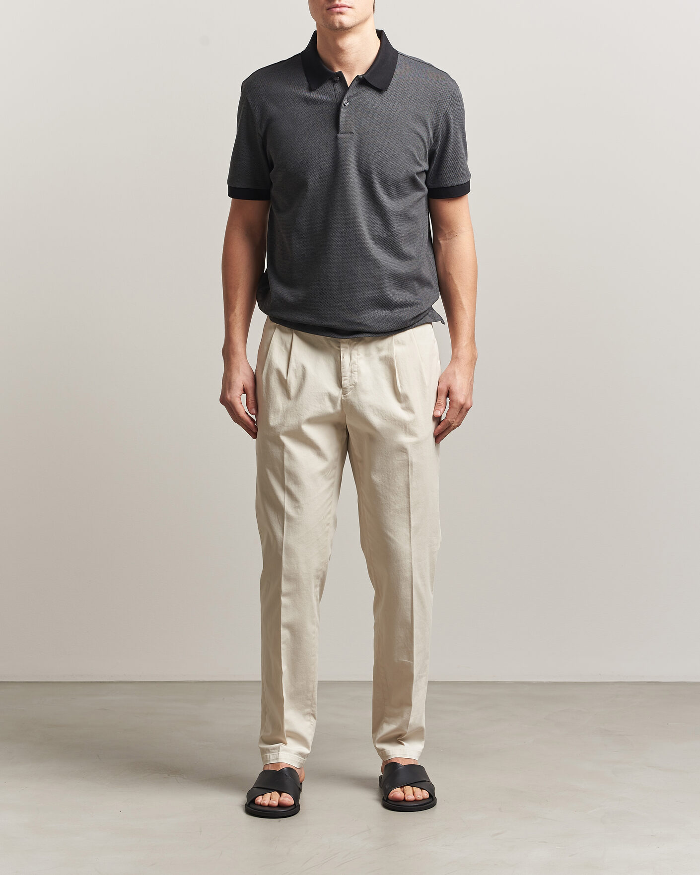 Mies | Pikeet | BOSS BLACK | Parlay Jersey Polo Black