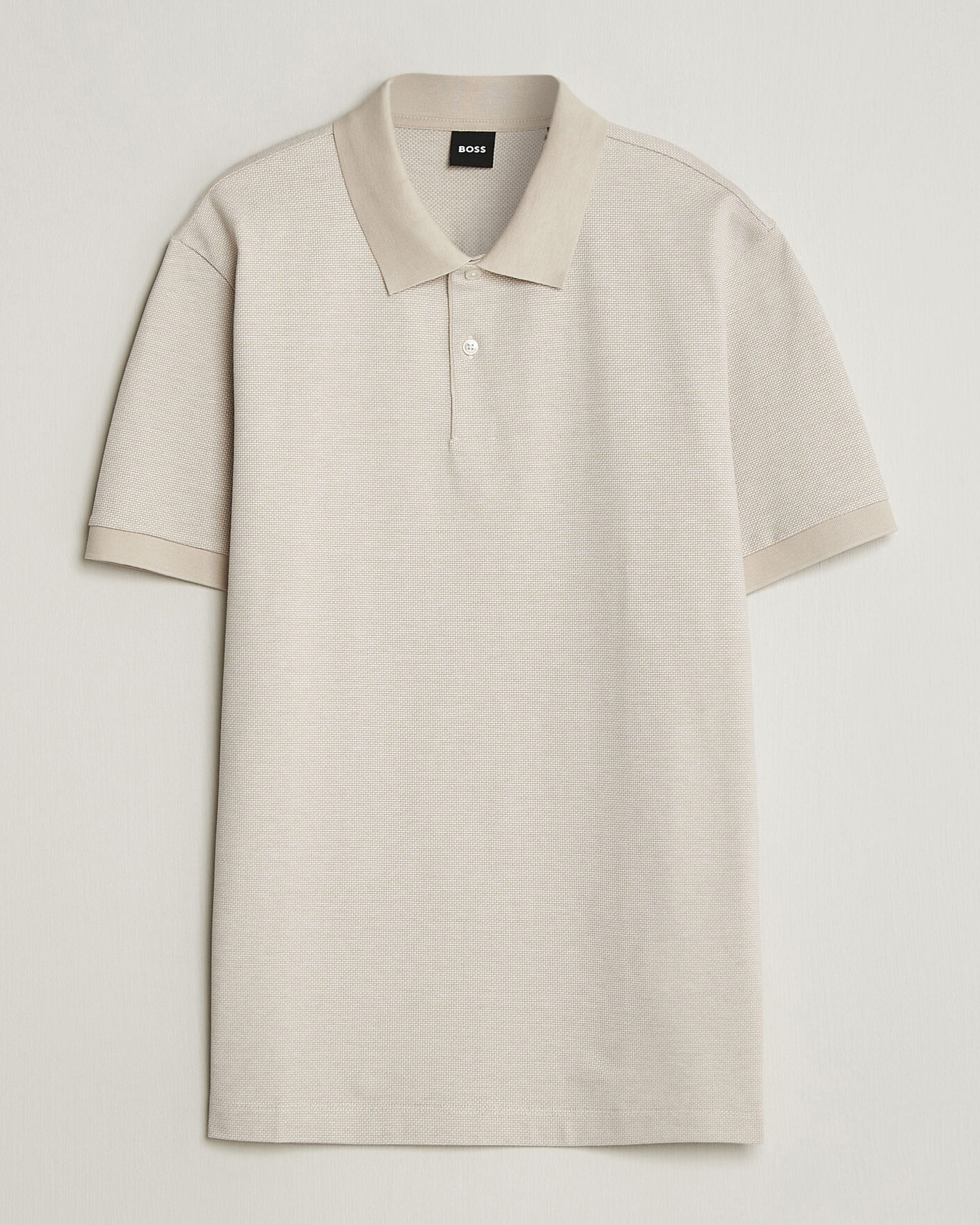 Mies | Pikeet | BOSS BLACK | Parlay Jersey Polo Open Beige