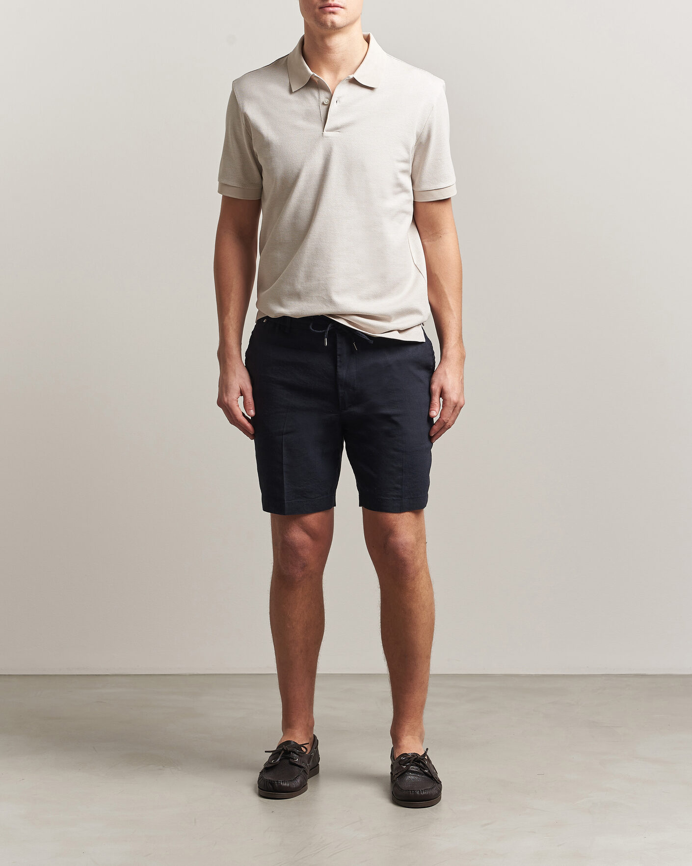 Mies | Pikeet | BOSS BLACK | Parlay Jersey Polo Open Beige