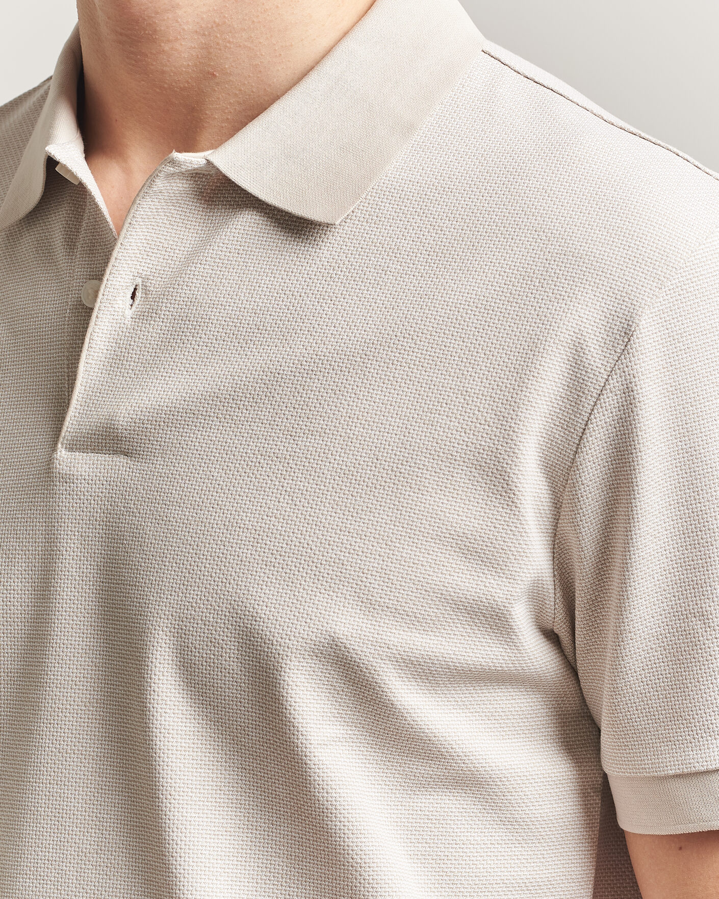 Mies | Pikeet | BOSS BLACK | Parlay Jersey Polo Open Beige