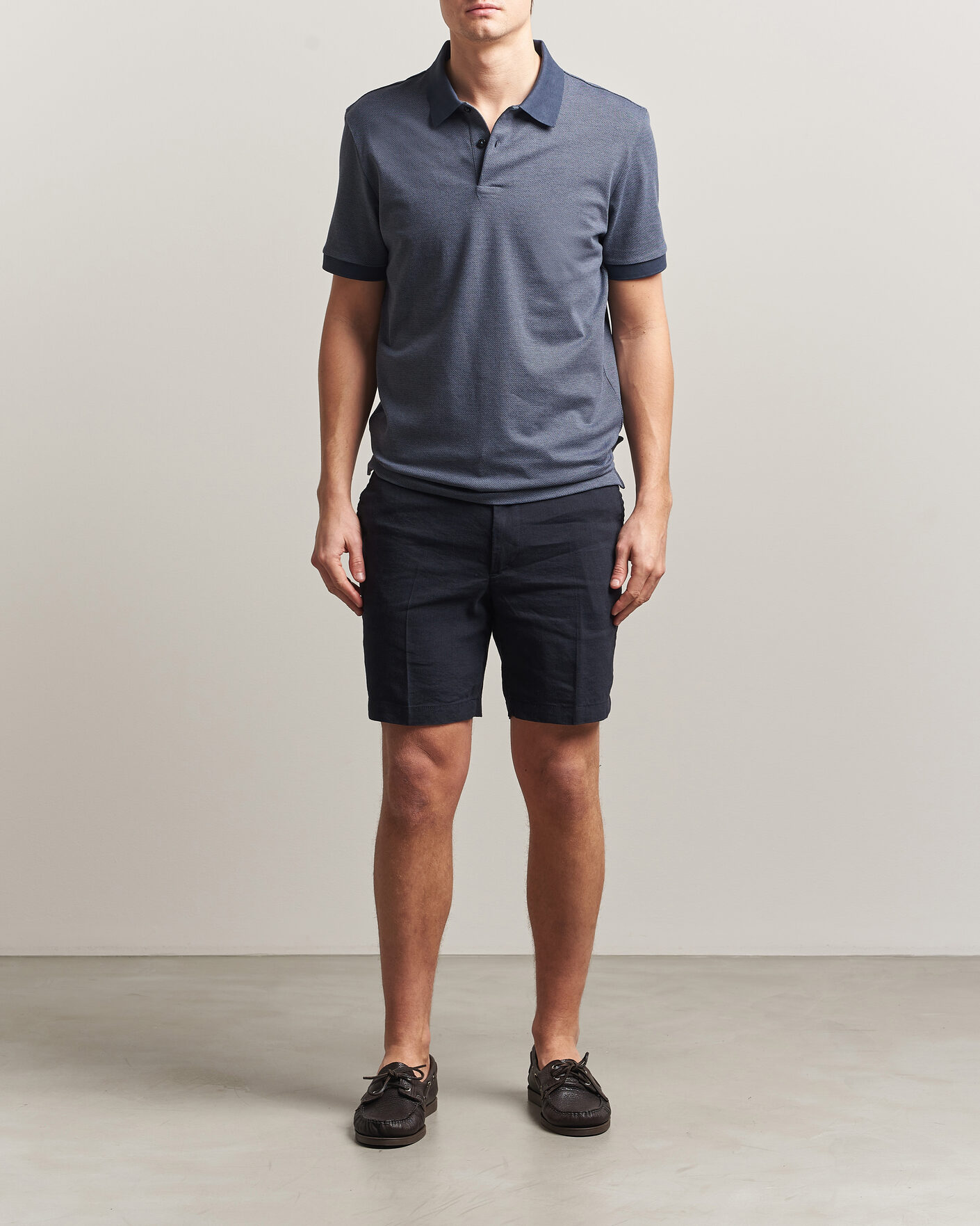Mies | Pikeet | BOSS BLACK | Parlay Jersey Polo Dark Blue