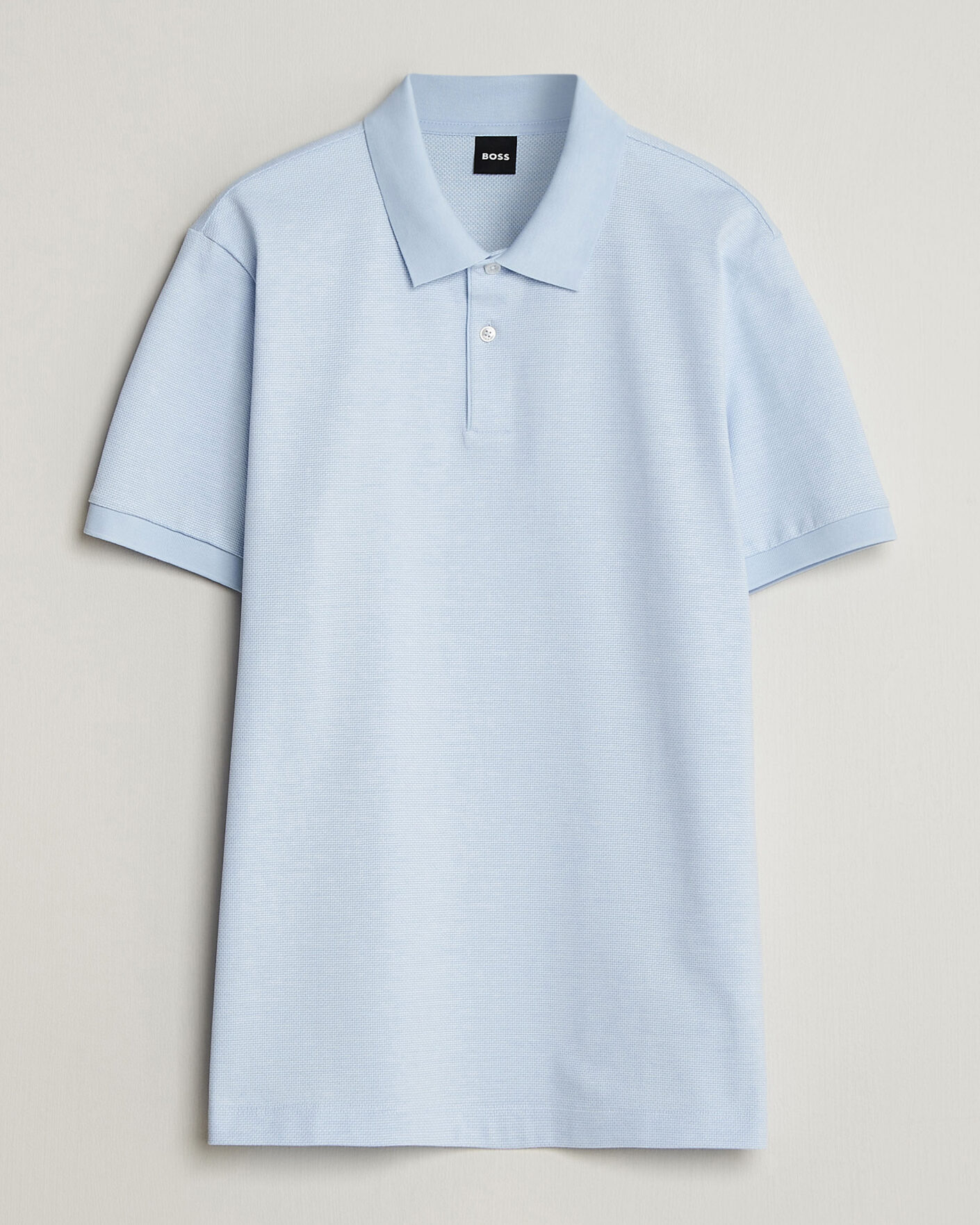 Mies | Pikeet | BOSS BLACK | Parlay Jersey Polo Light Blue