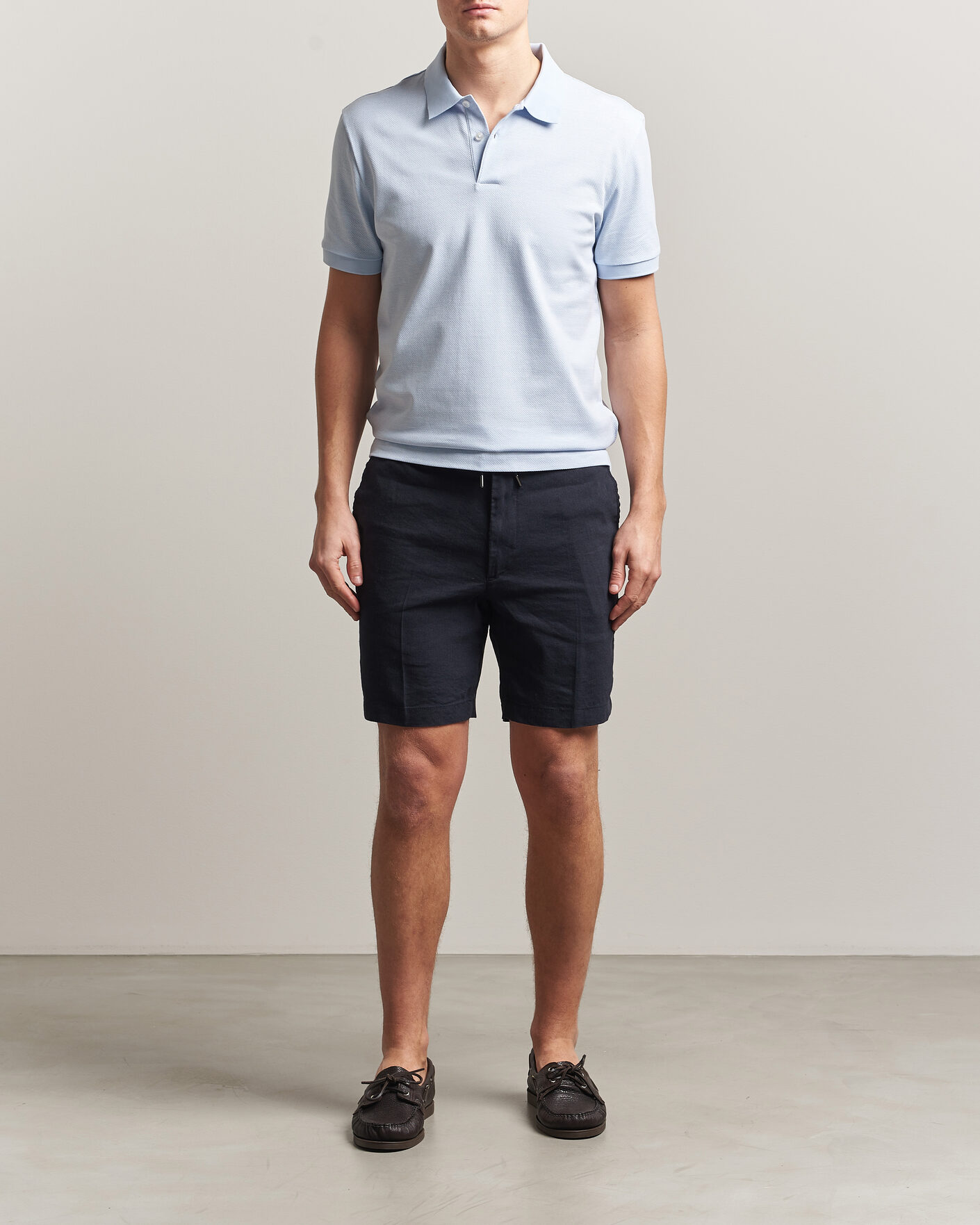 Mies | Pikeet | BOSS BLACK | Parlay Jersey Polo Light Blue
