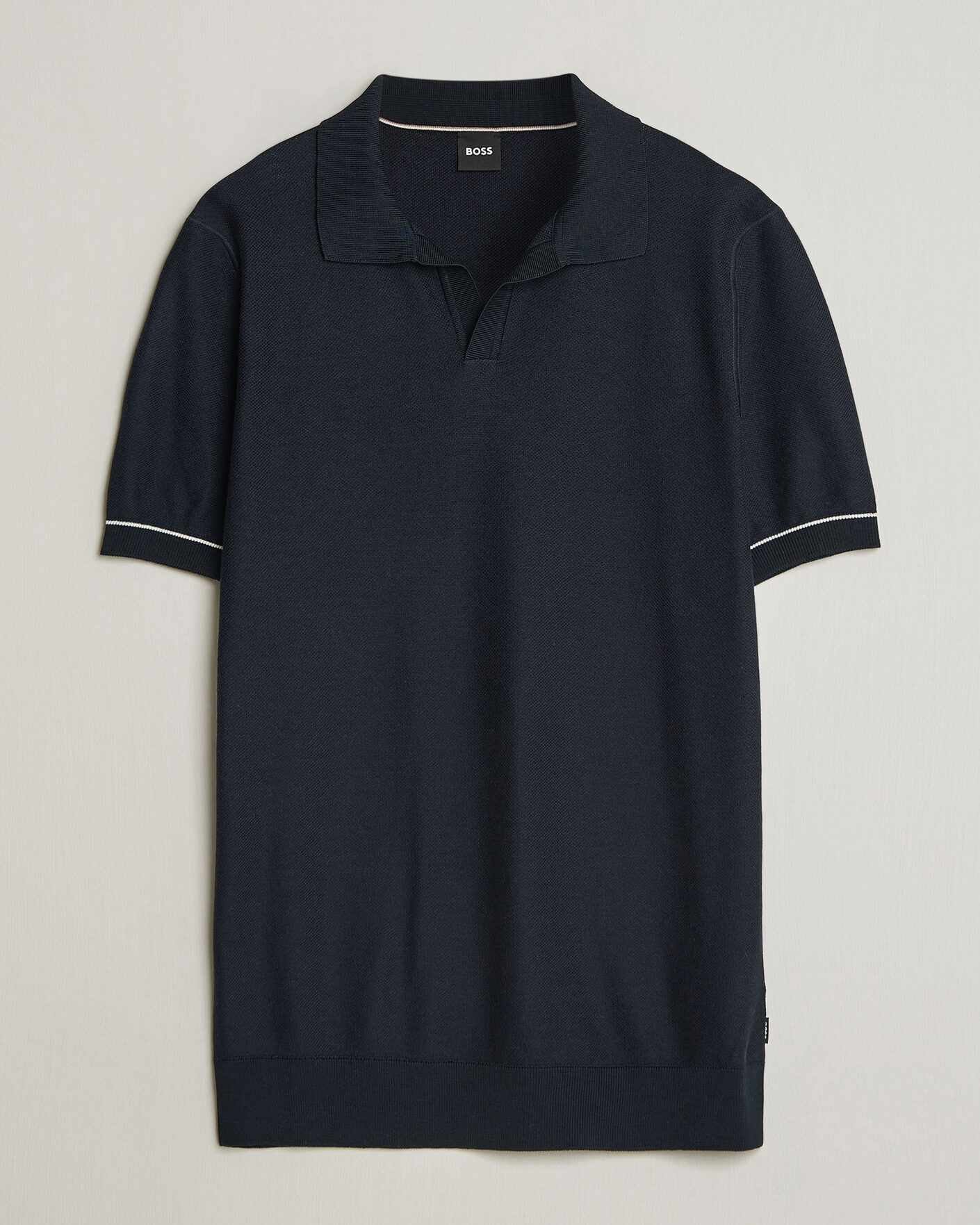 Mies | Pikeet | BOSS BLACK | Narciso Knitted Polo Dark Blue