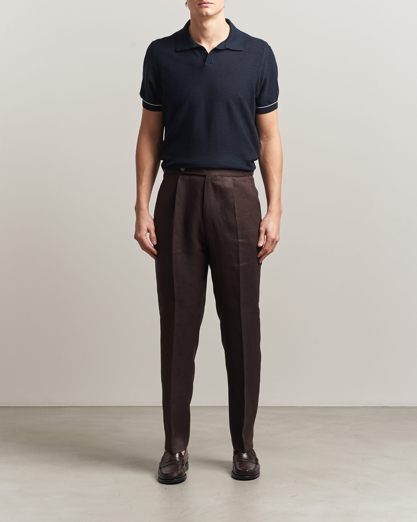 Mies | Pikeet | BOSS BLACK | Narciso Knitted Polo Dark Blue