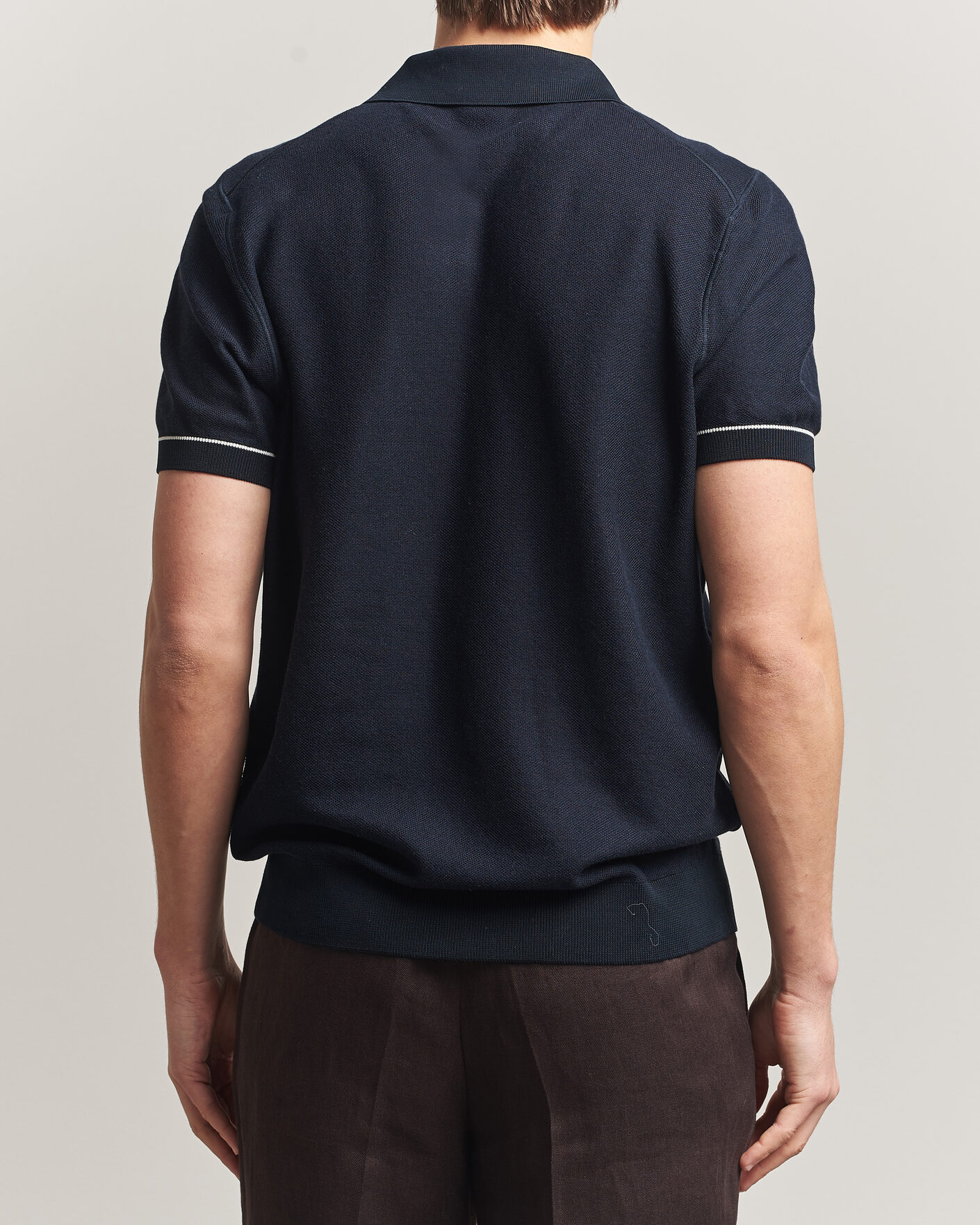 Mies | Pikeet | BOSS BLACK | Narciso Knitted Polo Dark Blue