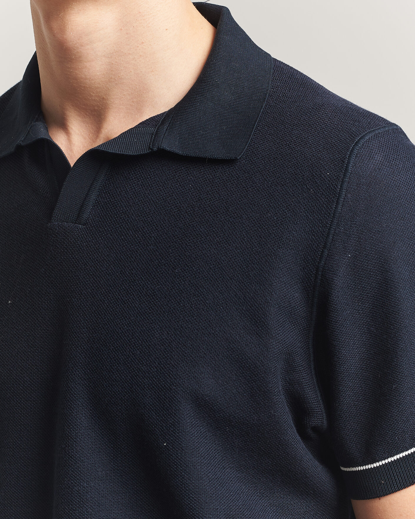 Mies | Pikeet | BOSS BLACK | Narciso Knitted Polo Dark Blue
