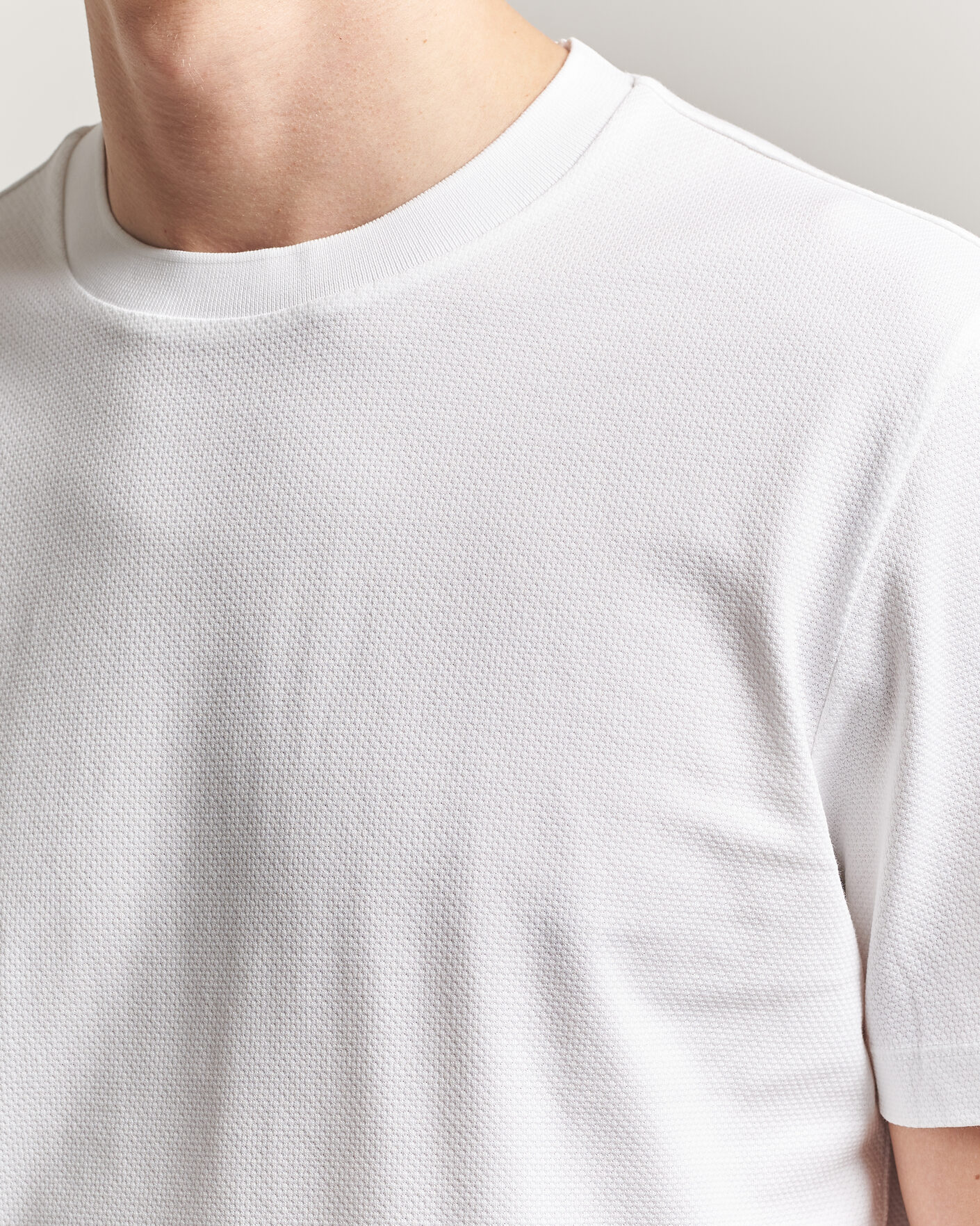 Mies | T-paidat | BOSS BLACK | Thompson Structured T-Shirt White