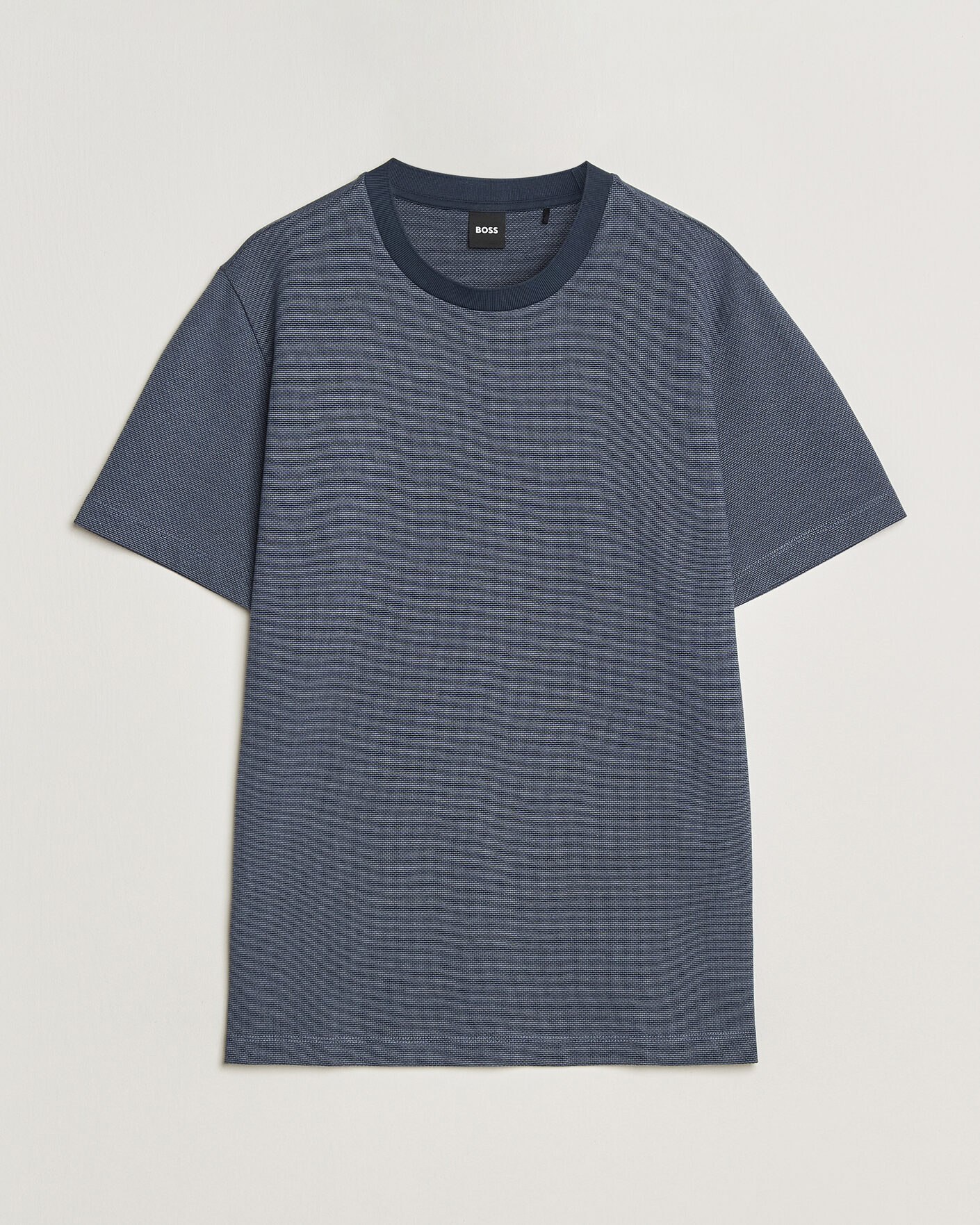 Mies | T-paidat | BOSS BLACK | Thompson Structured T-Shirt Dark Blue