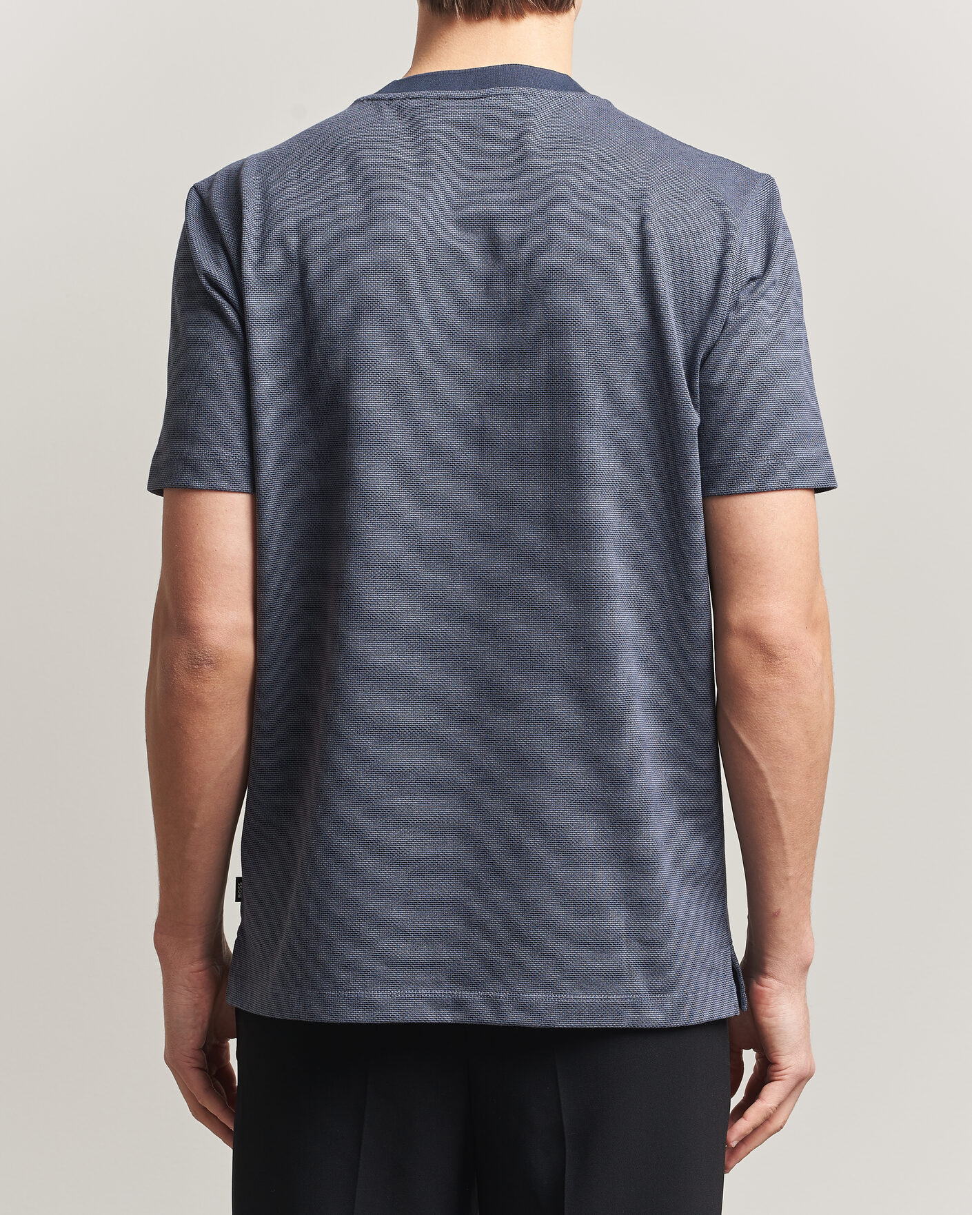 Mies | T-paidat | BOSS BLACK | Thompson Structured T-Shirt Dark Blue