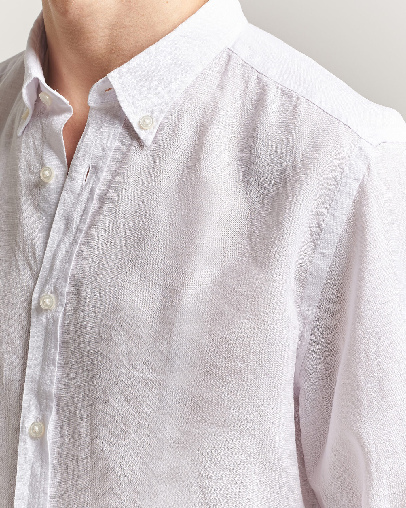 Mies | Kauluspaidat | BOSS BLACK | Liam Linen Shirt White