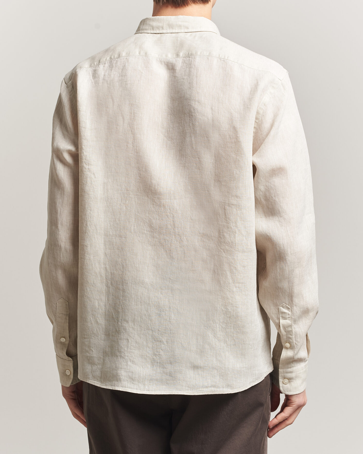 Mies | Kauluspaidat | BOSS BLACK | Liam Linen Shirt Open Beige
