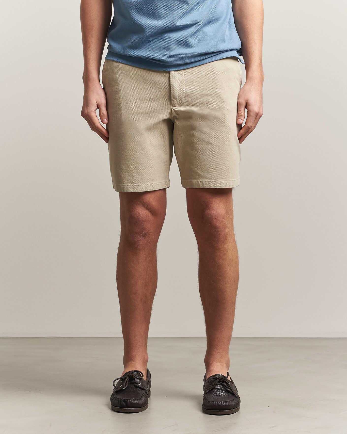 Mies | Shortsit | BOSS BLACK | Kane Cotton Chino Shorts Open Beige
