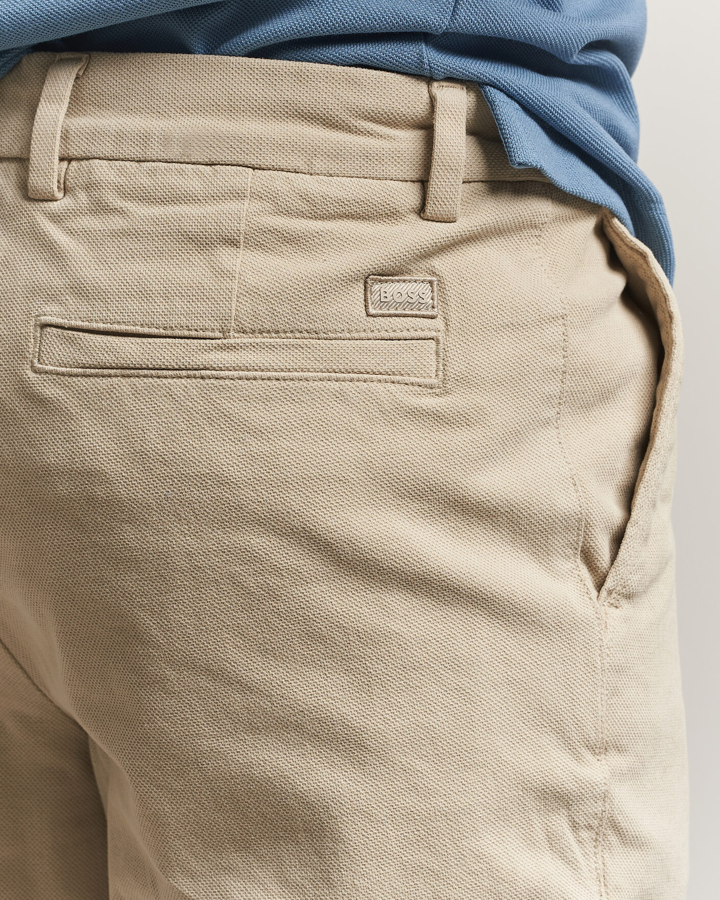 Mies | Shortsit | BOSS BLACK | Kane Cotton Chino Shorts Open Beige