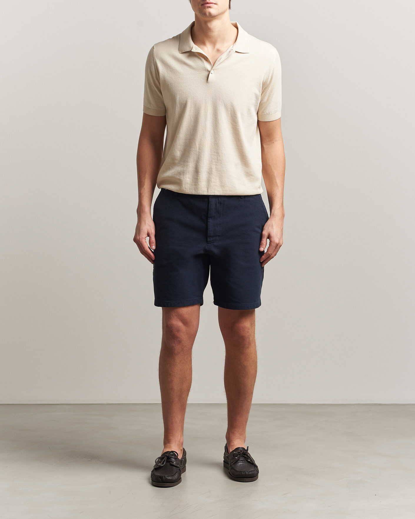 Mies | Shortsit | BOSS BLACK | Kane Cotton Chino Shorts Dark Blue