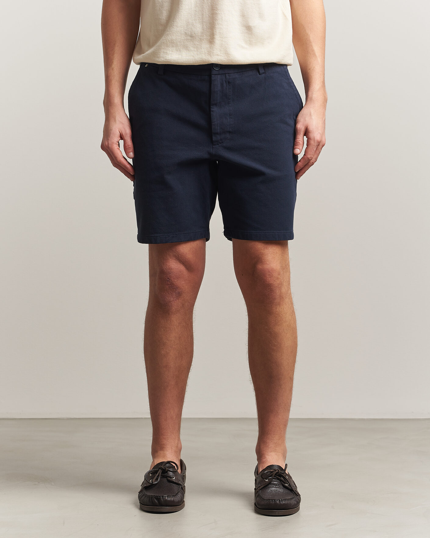 Mies | Shortsit | BOSS BLACK | Kane Cotton Chino Shorts Dark Blue