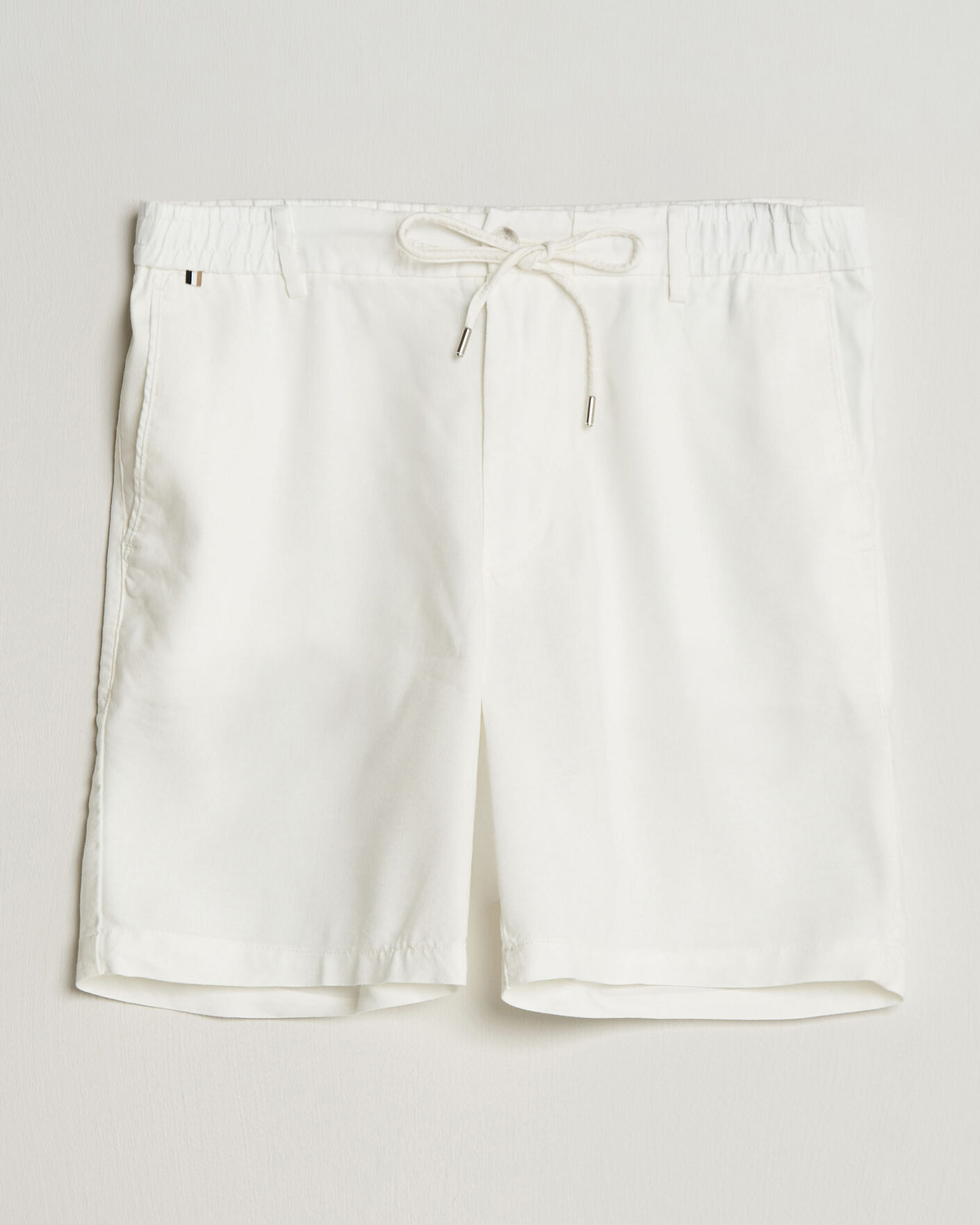 Mies | Shortsit | BOSS BLACK | Kane Linen Drawstring Shorts White