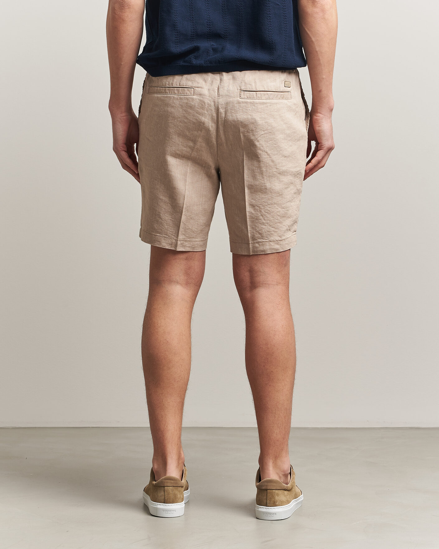 Mies | Shortsit | BOSS BLACK | Kane Linen Drawstring Shorts Open Beige