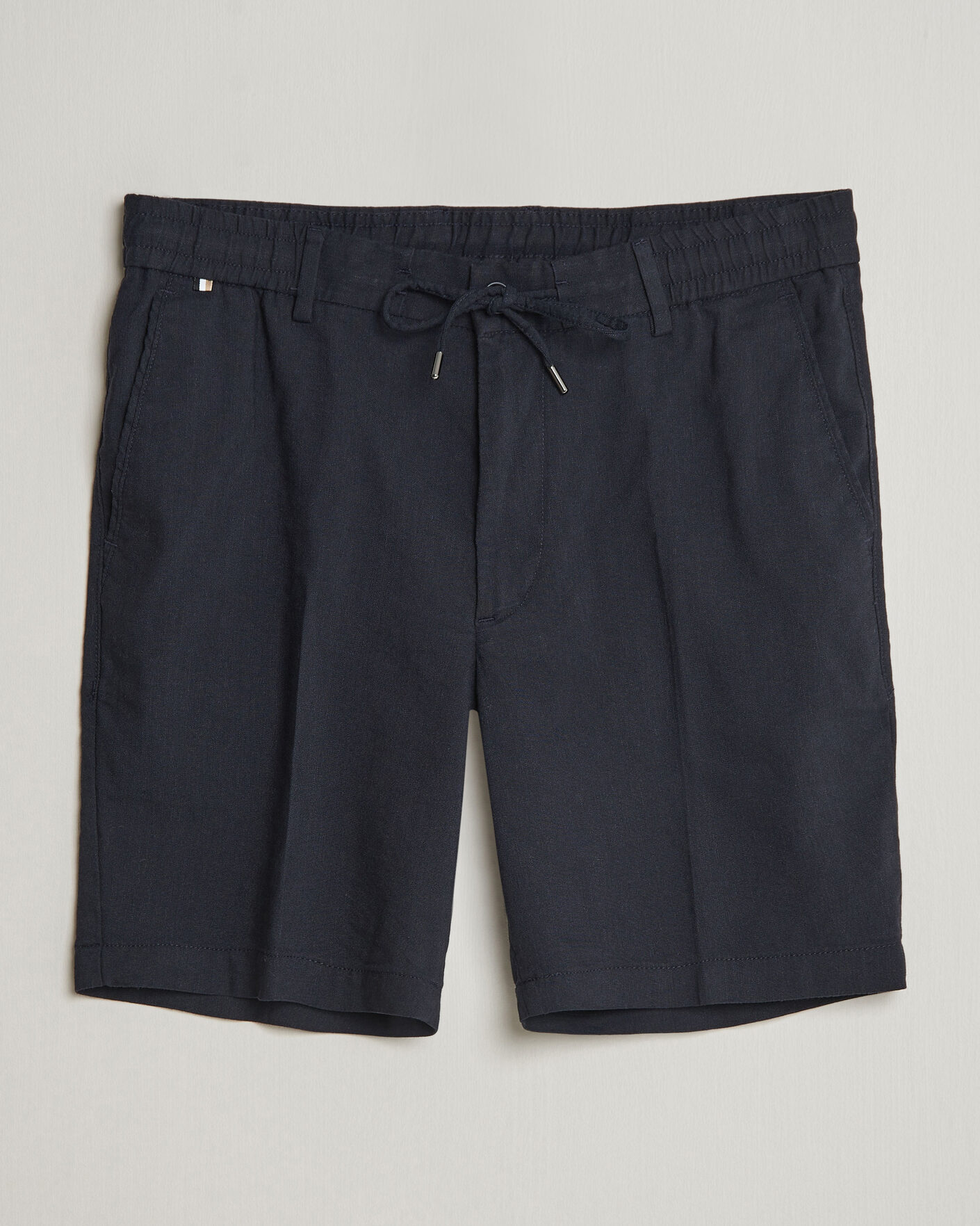 Mies | Shortsit | BOSS BLACK | Kane Linen Drawstring Shorts Dark Blue