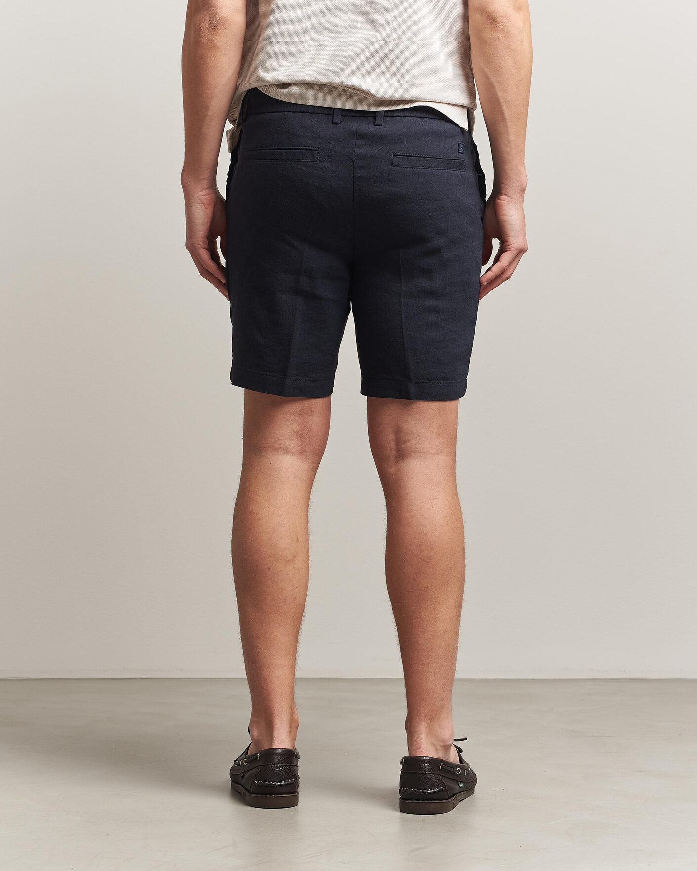Mies | Shortsit | BOSS BLACK | Kane Linen Drawstring Shorts Dark Blue