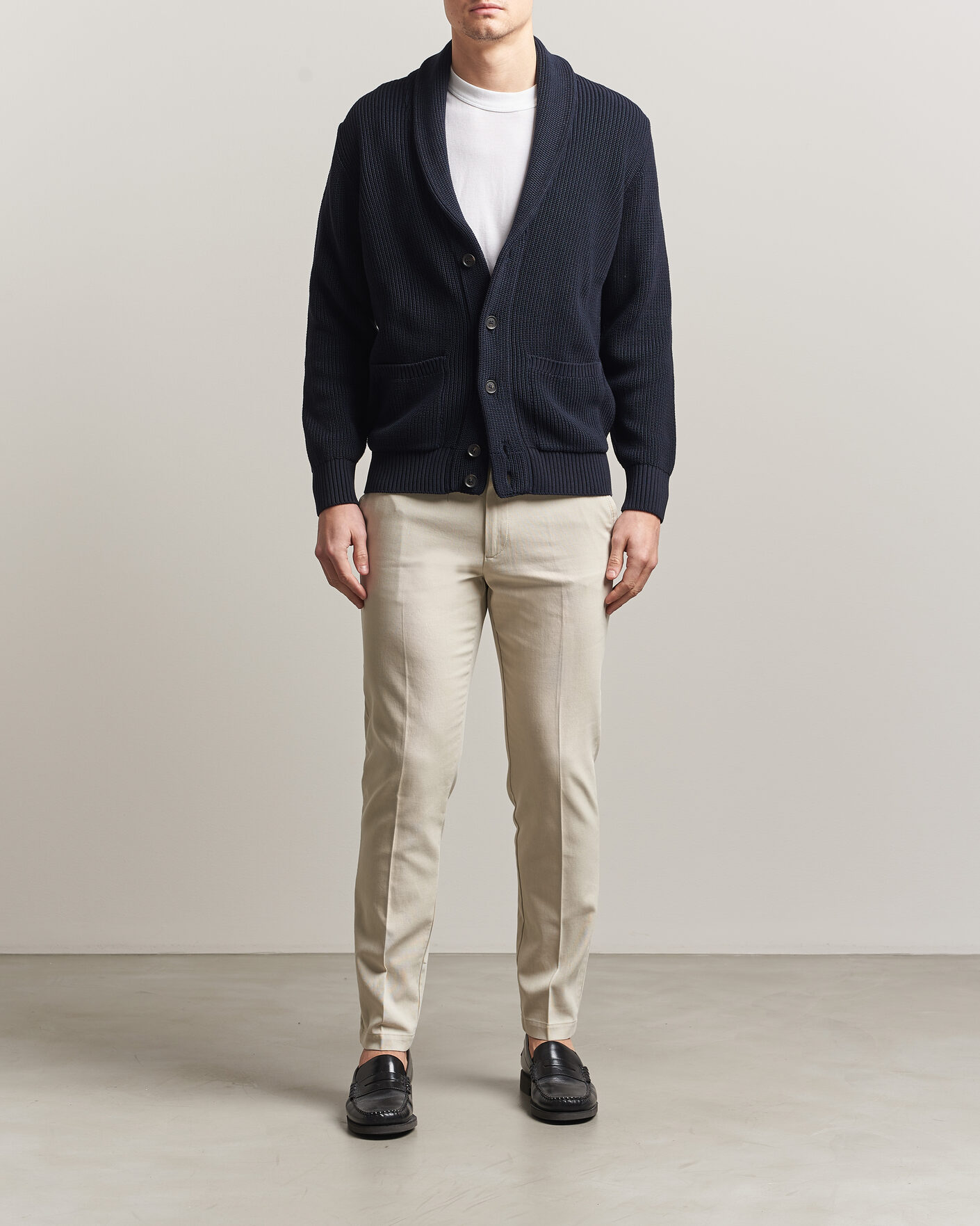 Mies | Housut | BOSS BLACK | Kaiton Structured Chinos Open Beige