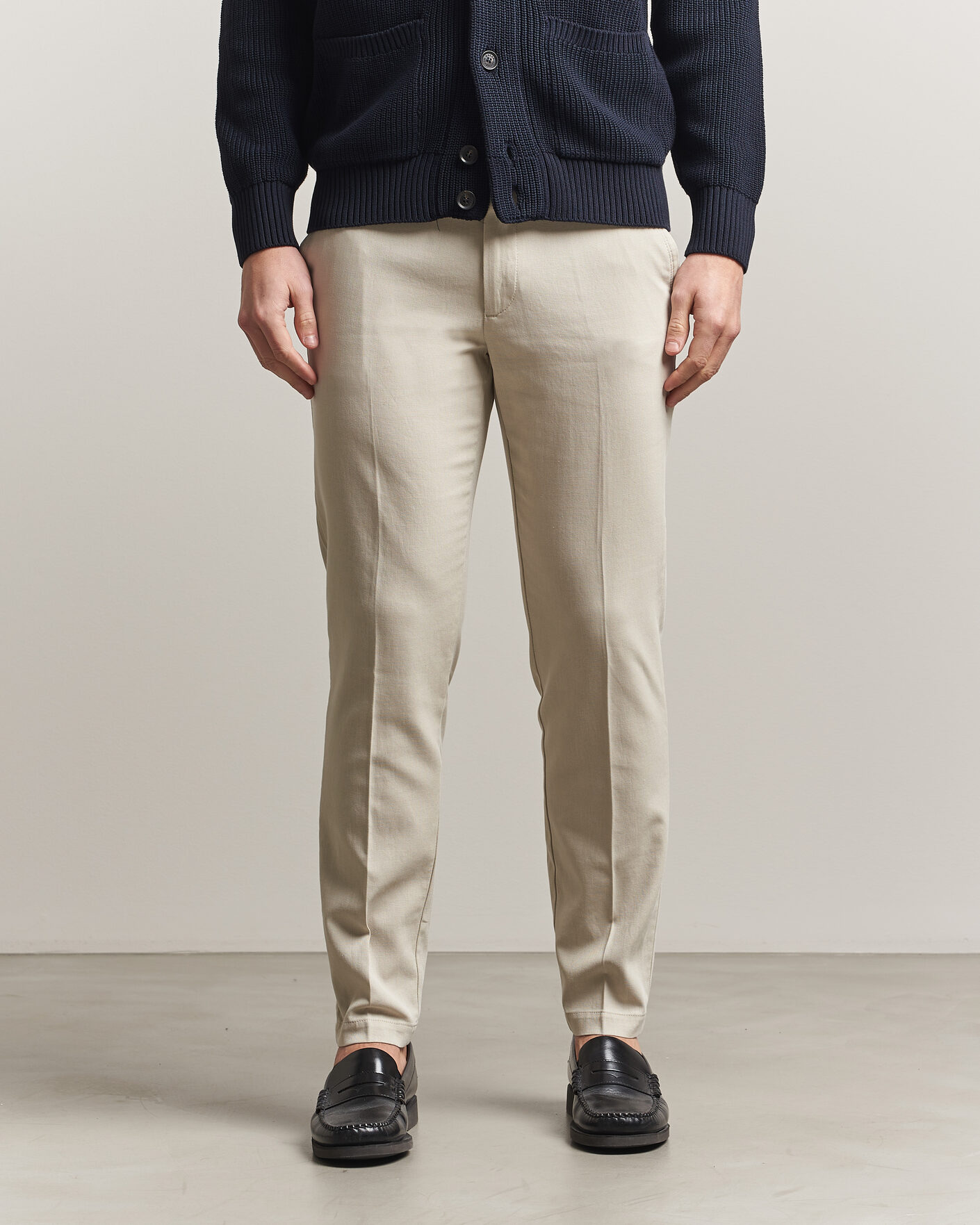 Mies | Housut | BOSS BLACK | Kaiton Structured Chinos Open Beige