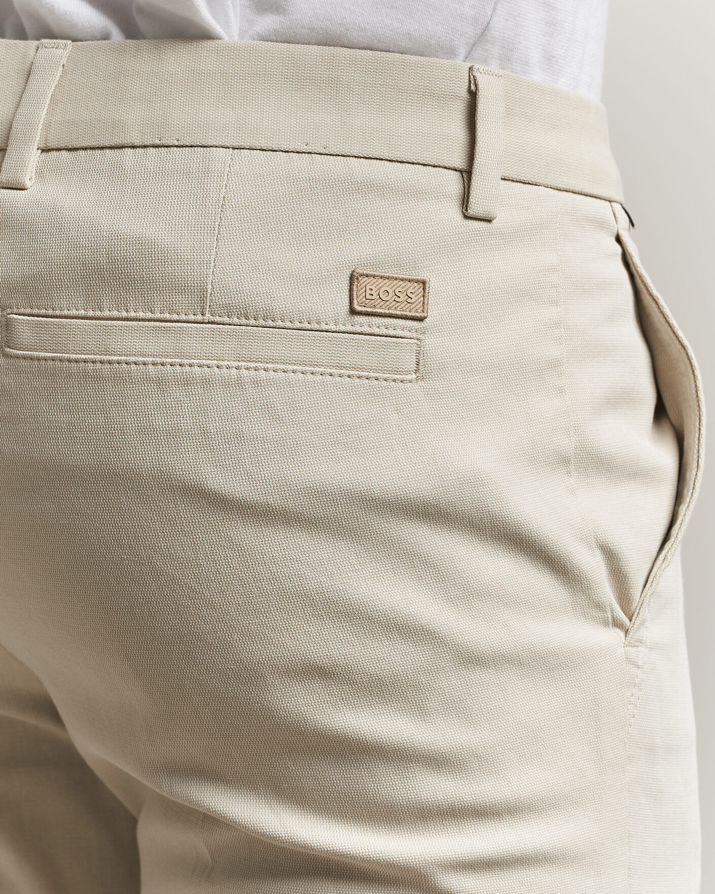 Mies | Housut | BOSS BLACK | Kaiton Structured Chinos Open Beige