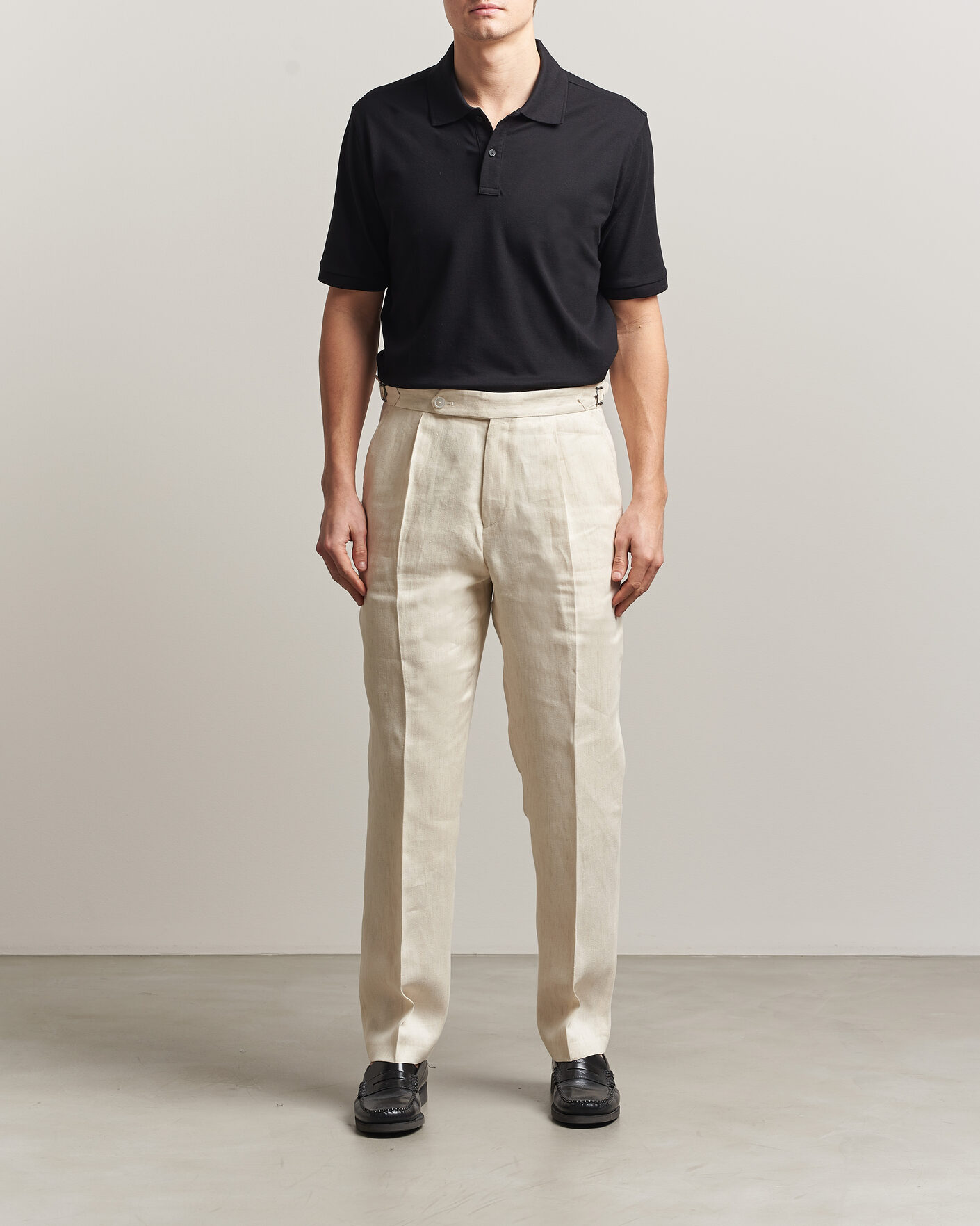 Mies | Housut | BOSS BLACK | Perino Linen Suit Trousers Open Beige