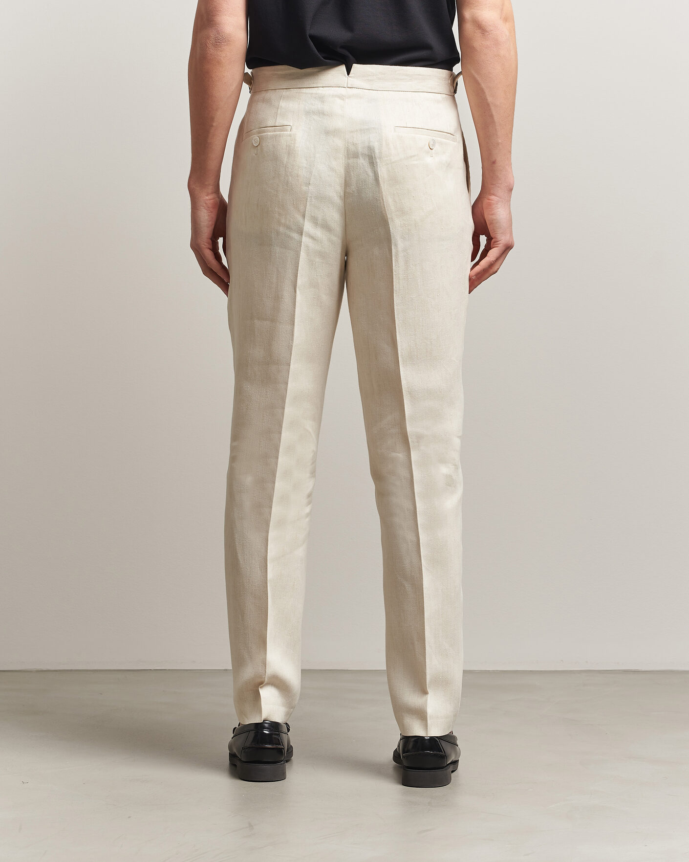 Mies | Housut | BOSS BLACK | Perino Linen Suit Trousers Open Beige